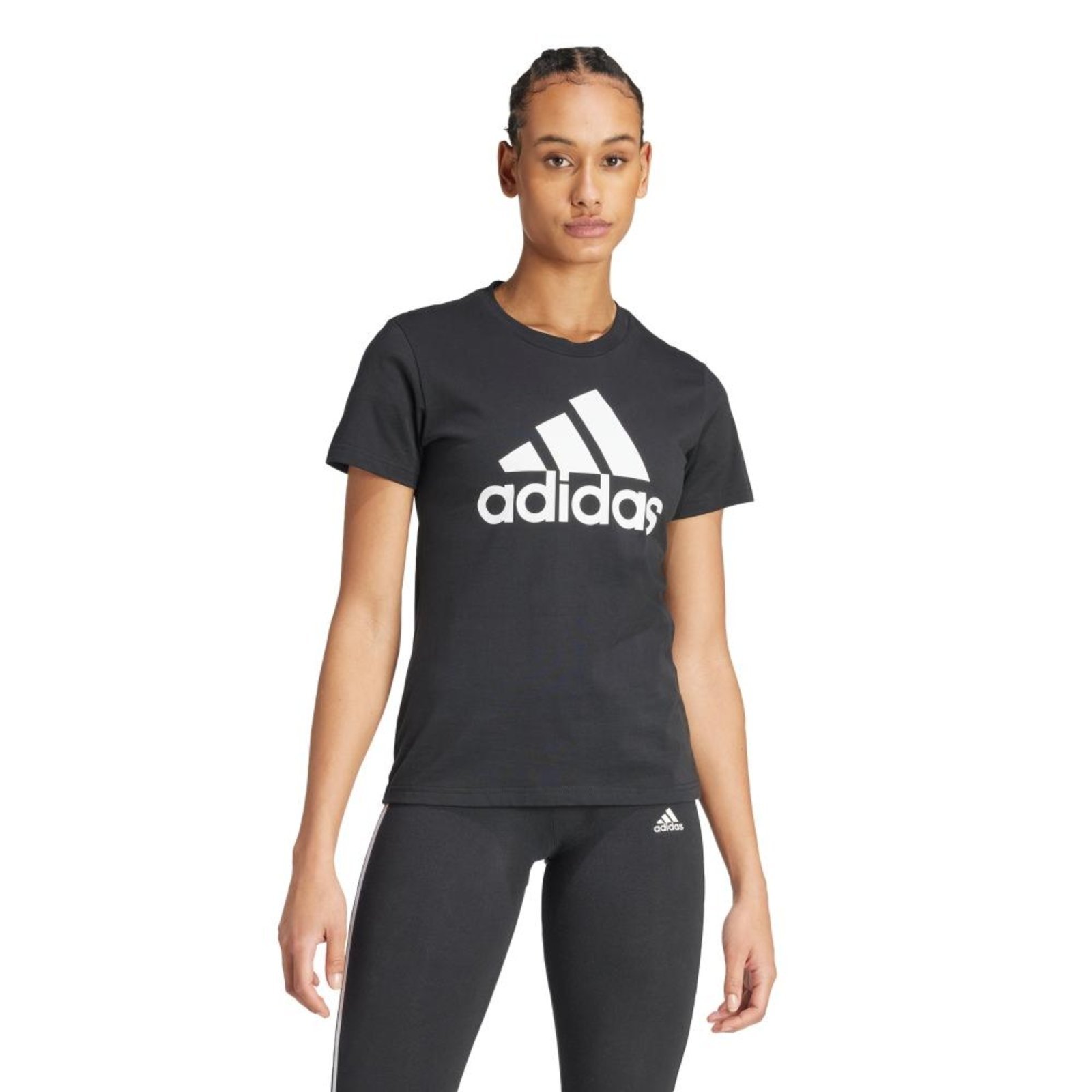 Camiseta LOUNGEWEAR Essentials Logo adidas Sportswear Preto