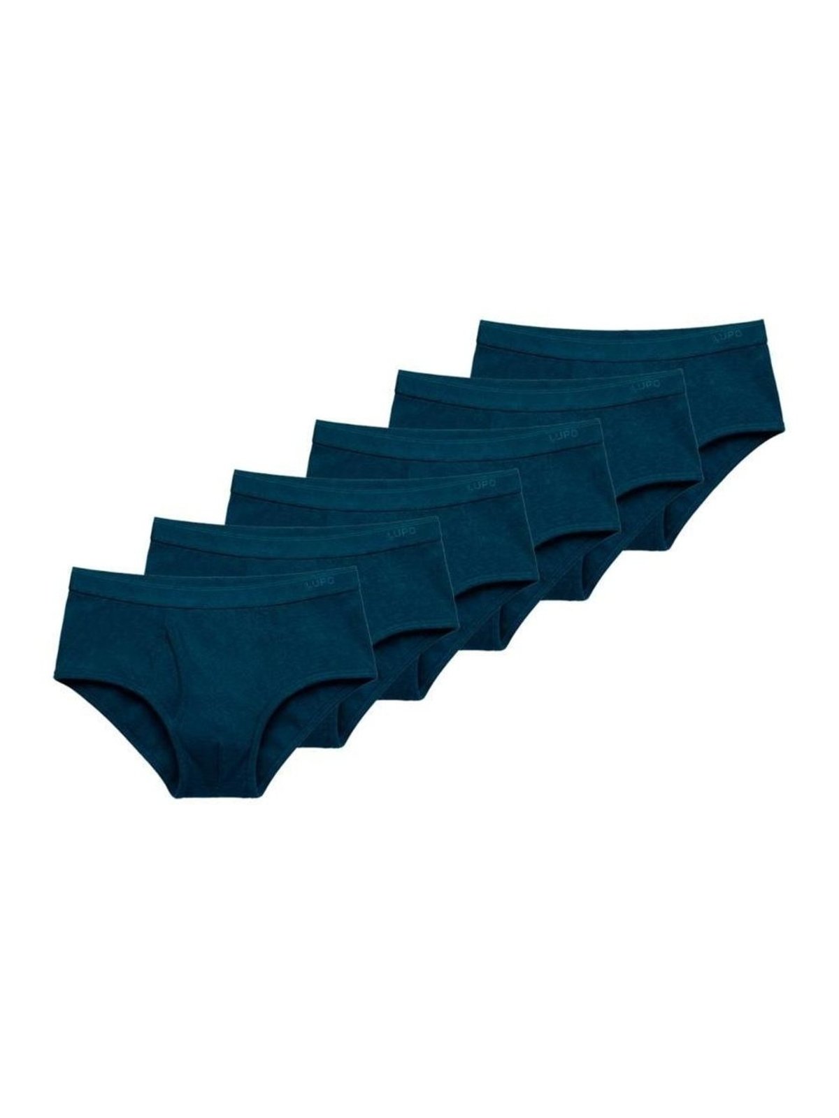 Kit com 6 Cuecas Slip Lupo com Abertura 546-003
