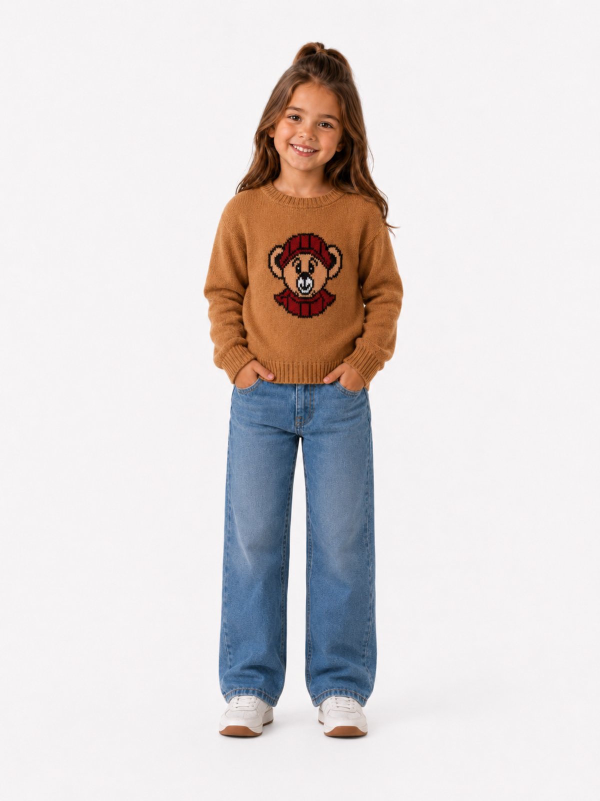 Infantil - Blusa D Bell Outlet Fashion Manga Longa Estampada Caramelo