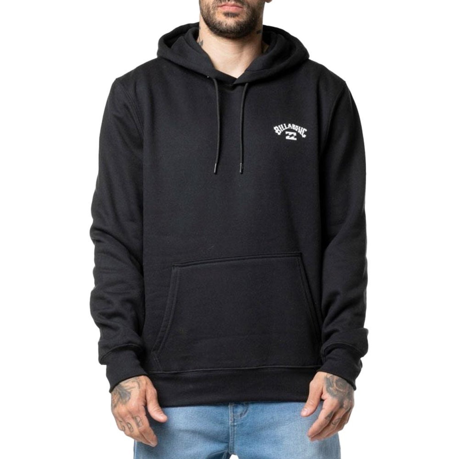 Vista 2 Moletom Billabong Canguru Small Arch 280G WT24 preto Billabong preto