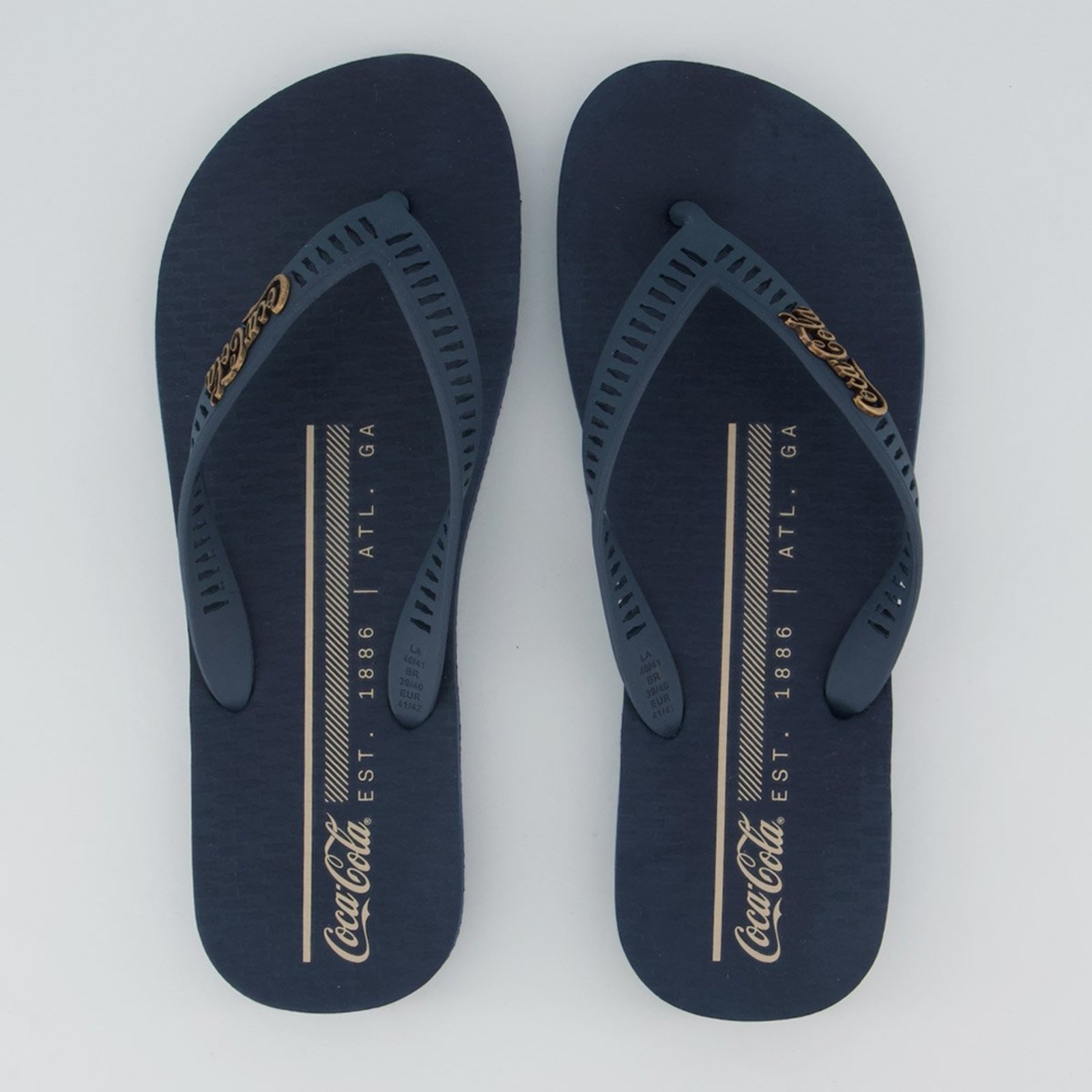 Chinelo Coca Cola Asotin Azul Marinho
