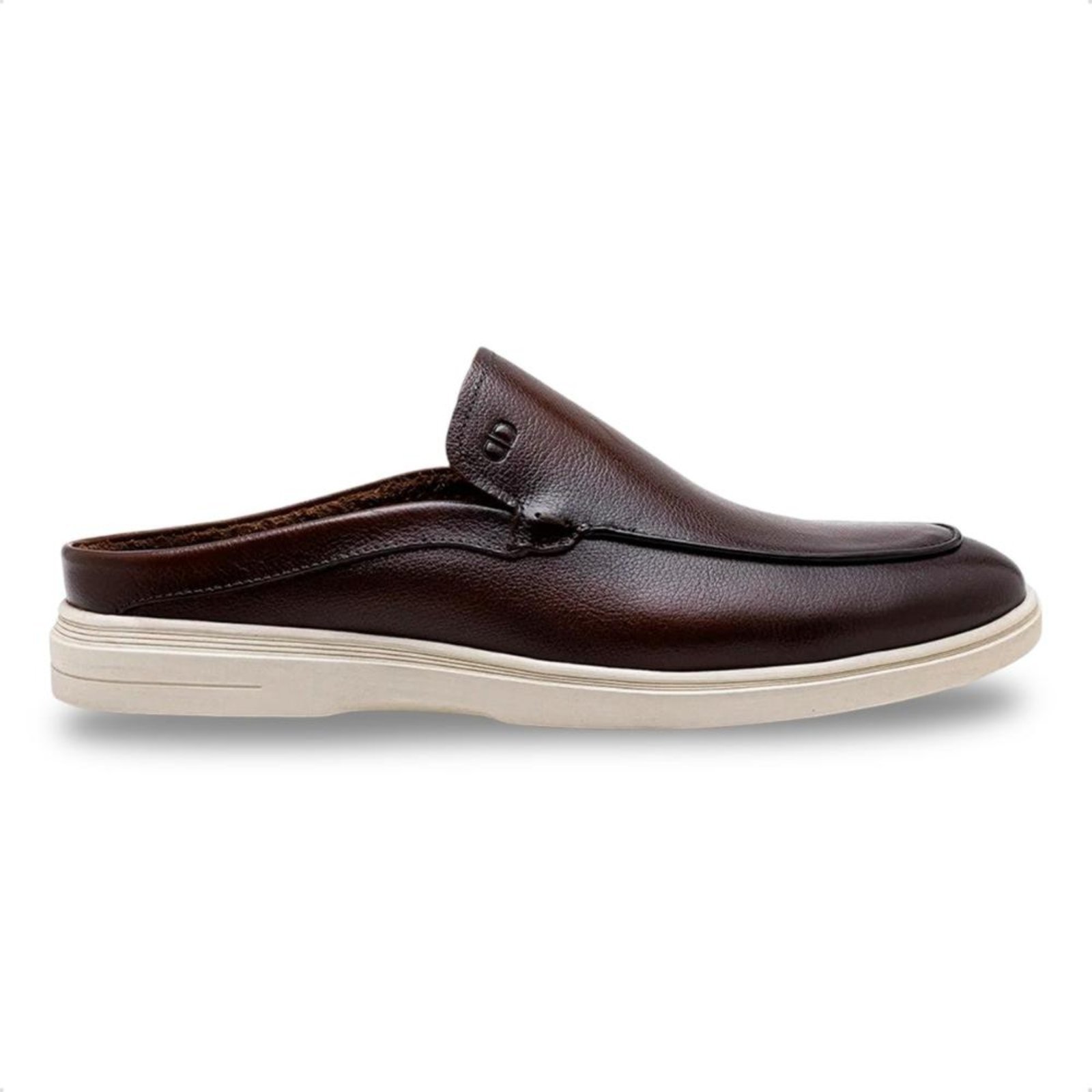 Mule de Couro Democrata Masculino Tulum 647102 Marrom