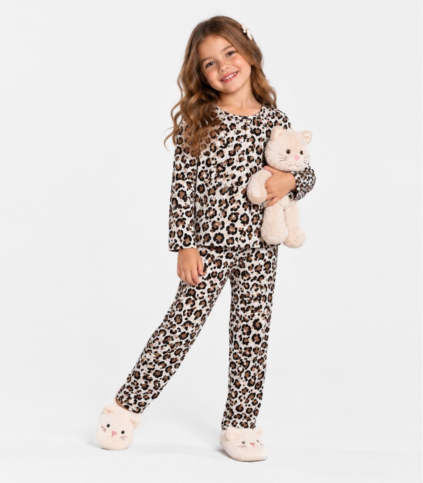 Pijama Estampado Select Bege