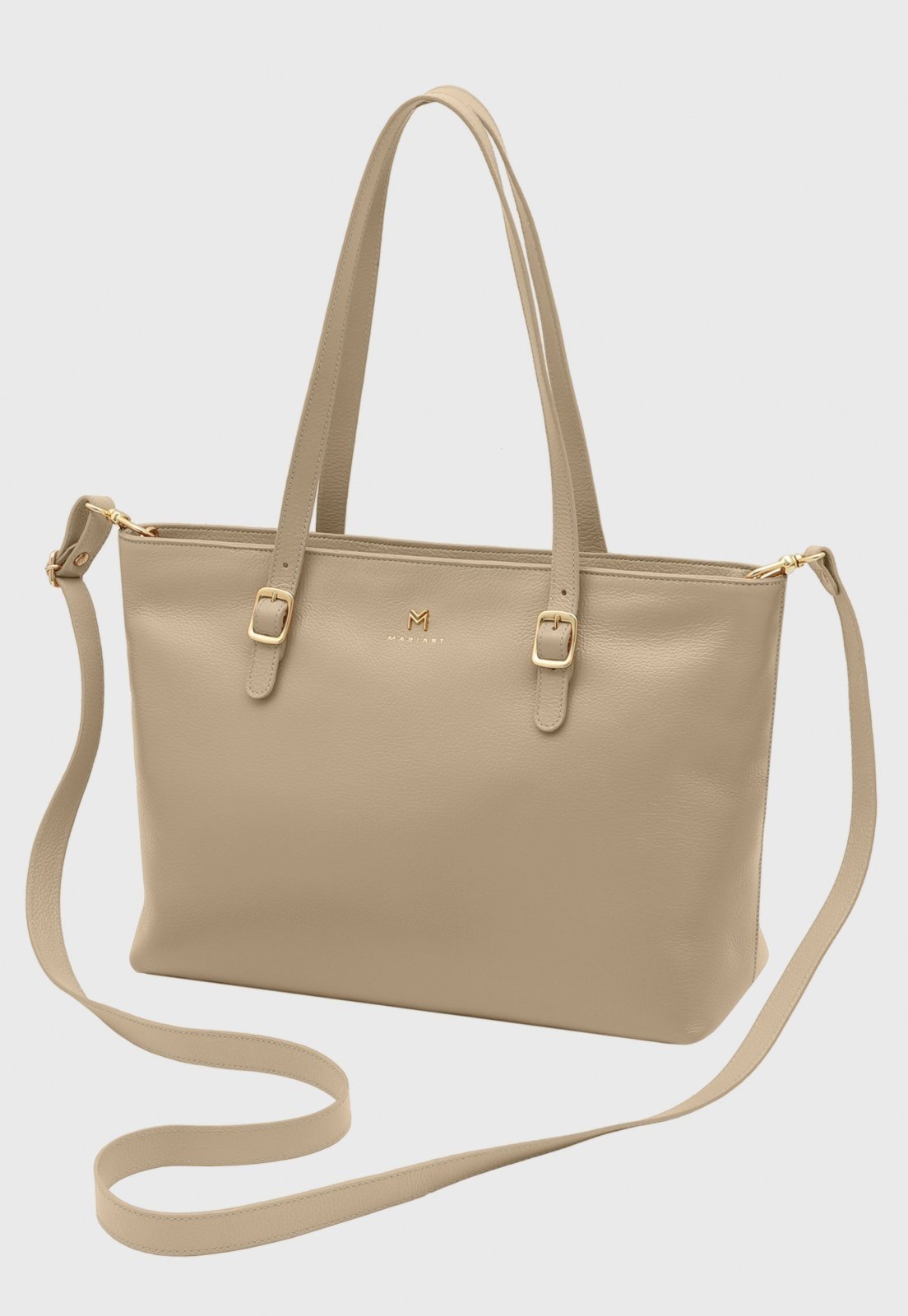 Bolsa Transversal Couro Mariart Cedro Aveia