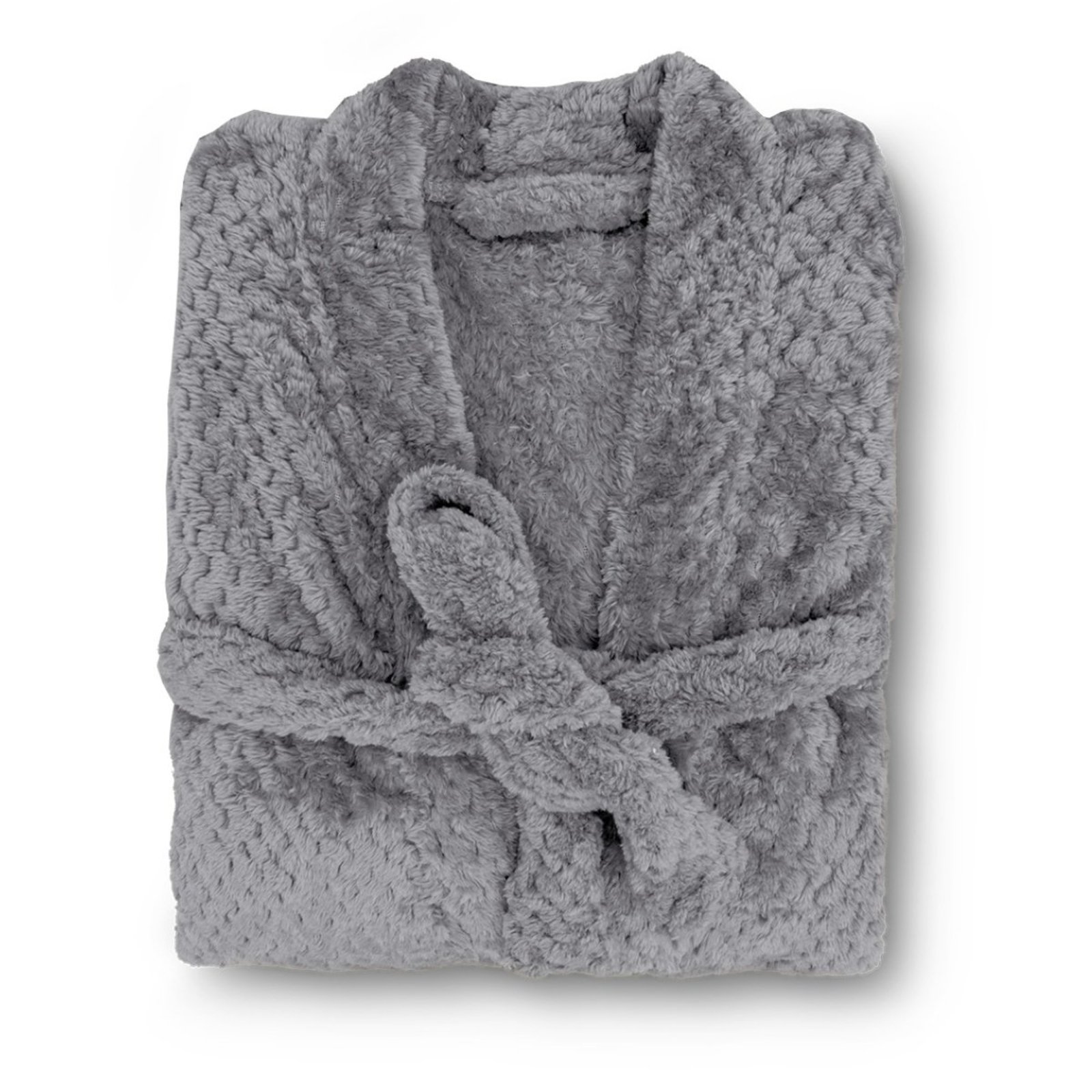 Roupão Adulto Microfibra Flannel Inverno Luxo Pollo Appel Cinza Mineral