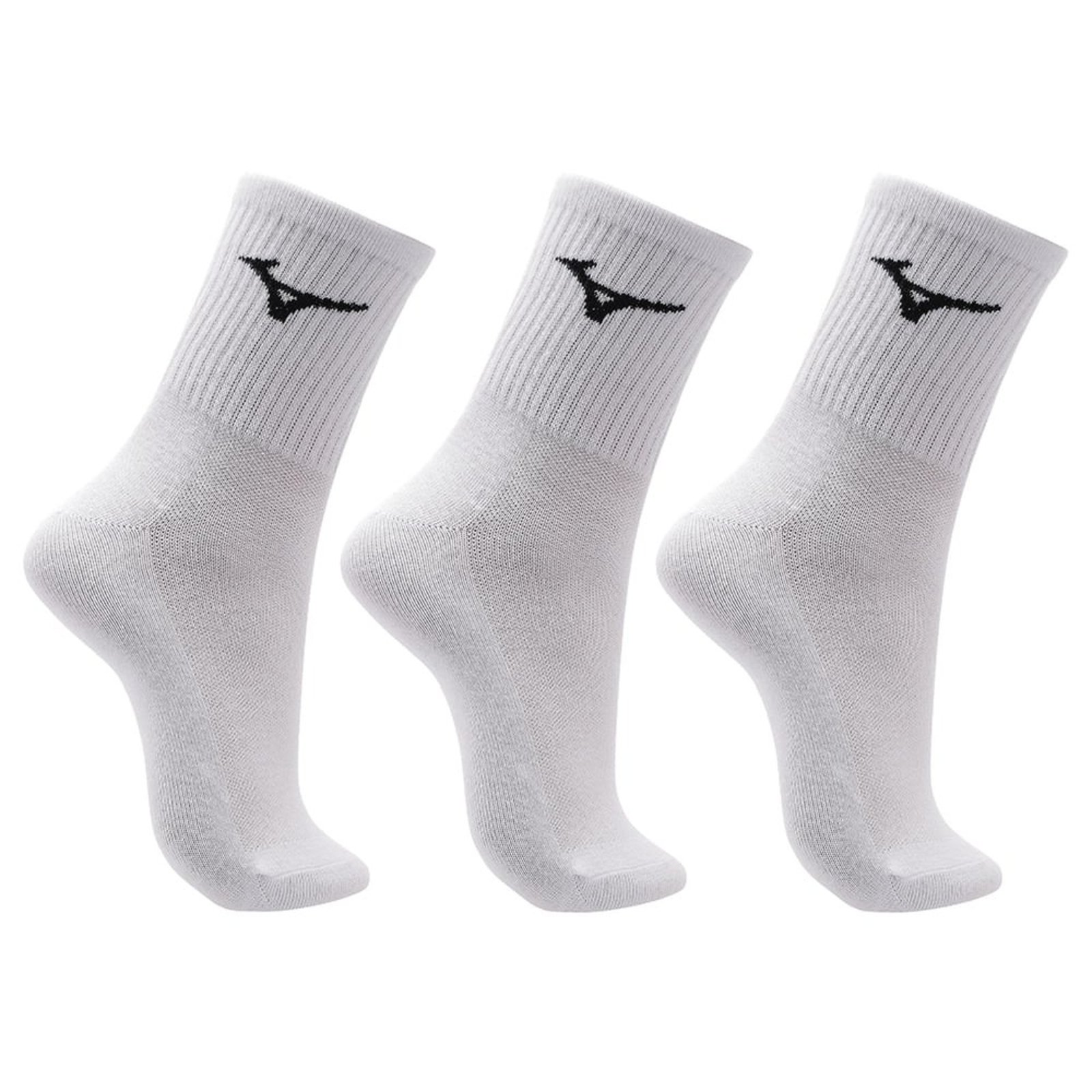 Kit Meia Cano Médio Mizuno Basic tam. 33-38 - Pacote com 3 pares