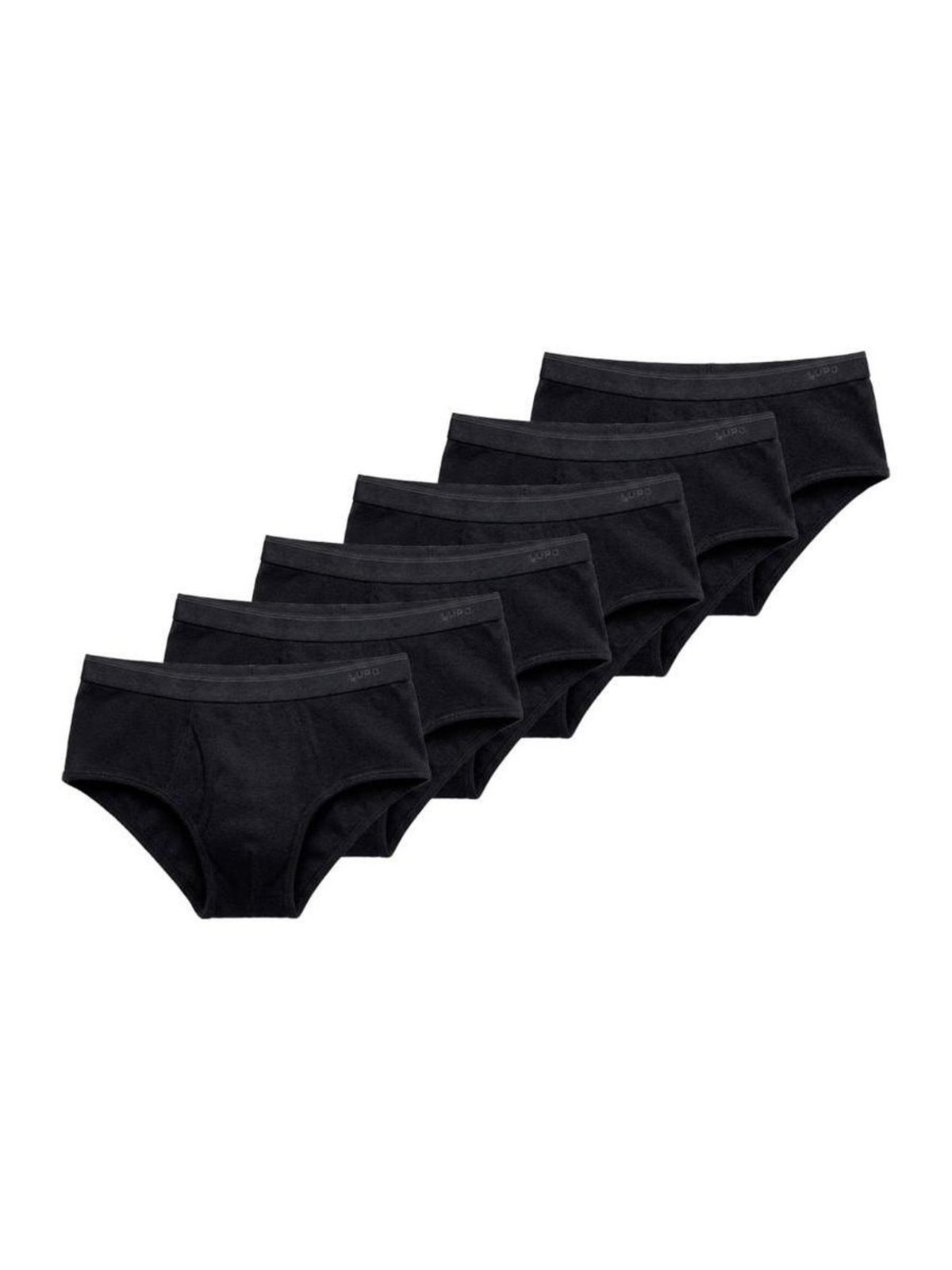 Kit com 6 Cuecas Slip Lupo com Abertura 546-003