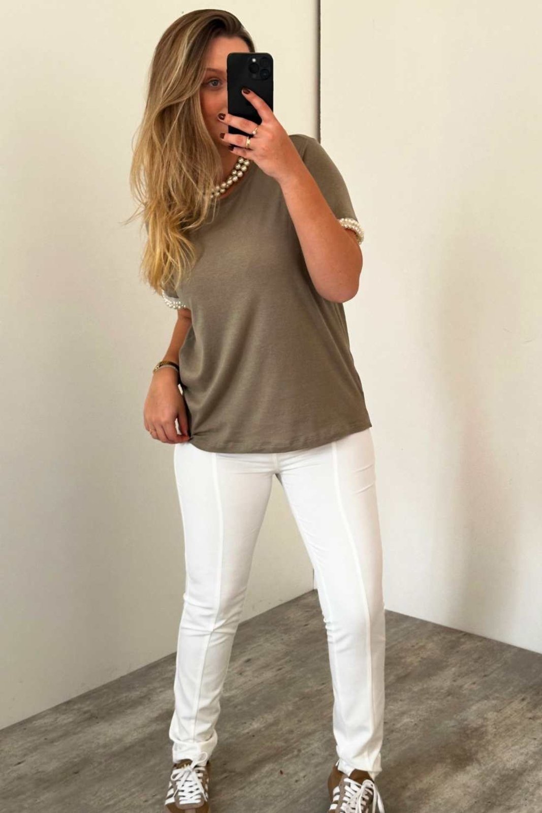 Calça Vanibele Skinny Off White