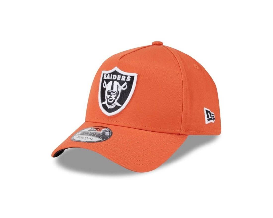 Bone New Era 9FORTY A-FRAME SNAPBACK Las Vegas Raiders NFL Laranja