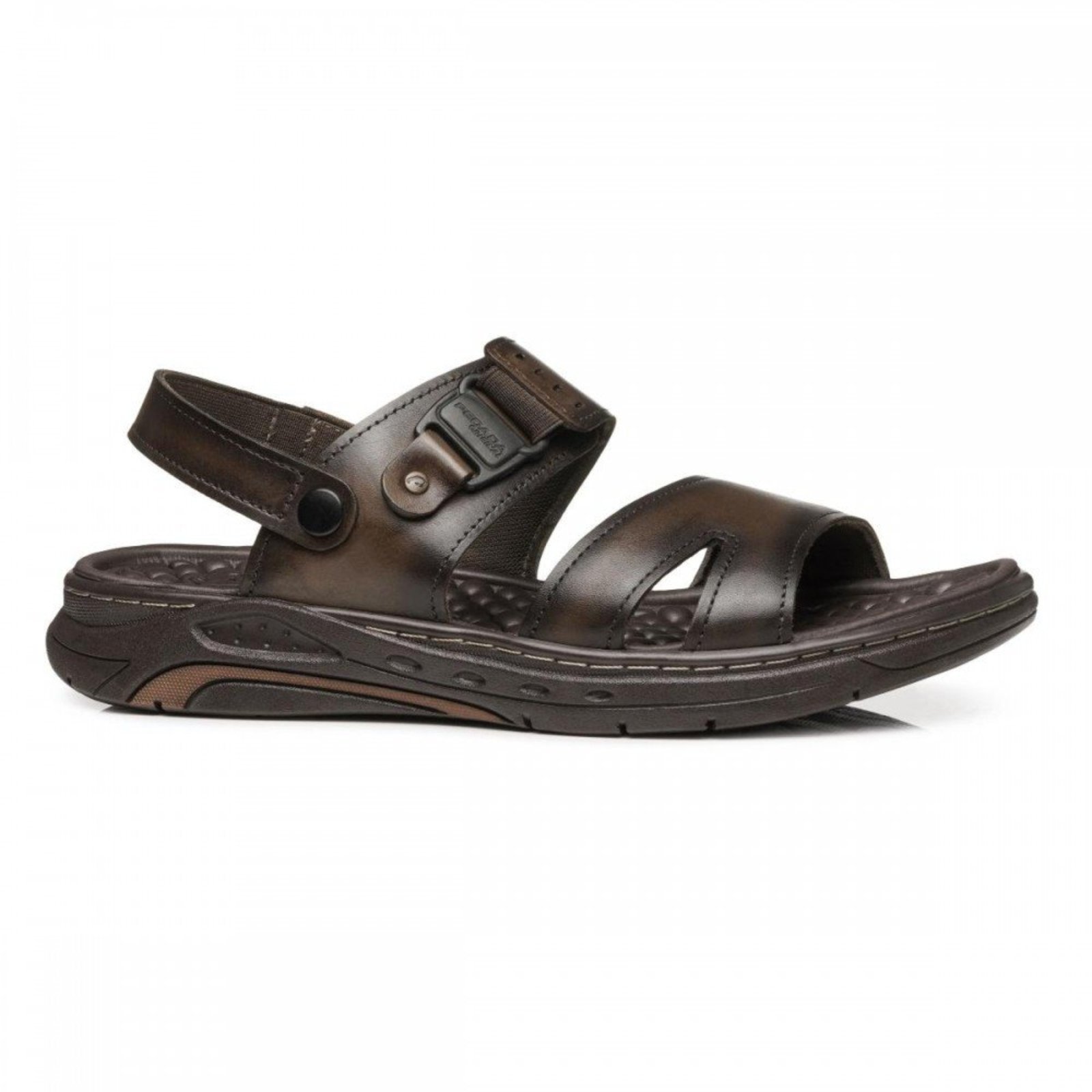 Sandalia Pegada 134553-02 Masculino Pegada Marrom