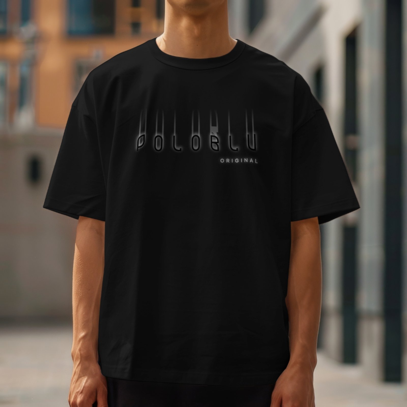Camiseta Polo Blu Masculina Leve Casual em Algodão Preta do P ao G1