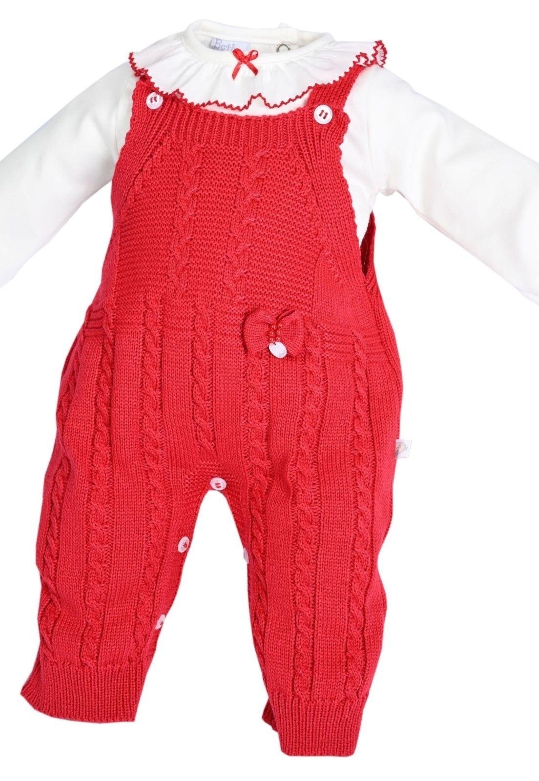 Vista 3 Infantil - Kit macacão Body Menina Beth Anjos Baby vermelho Anjos Baby vermelho
