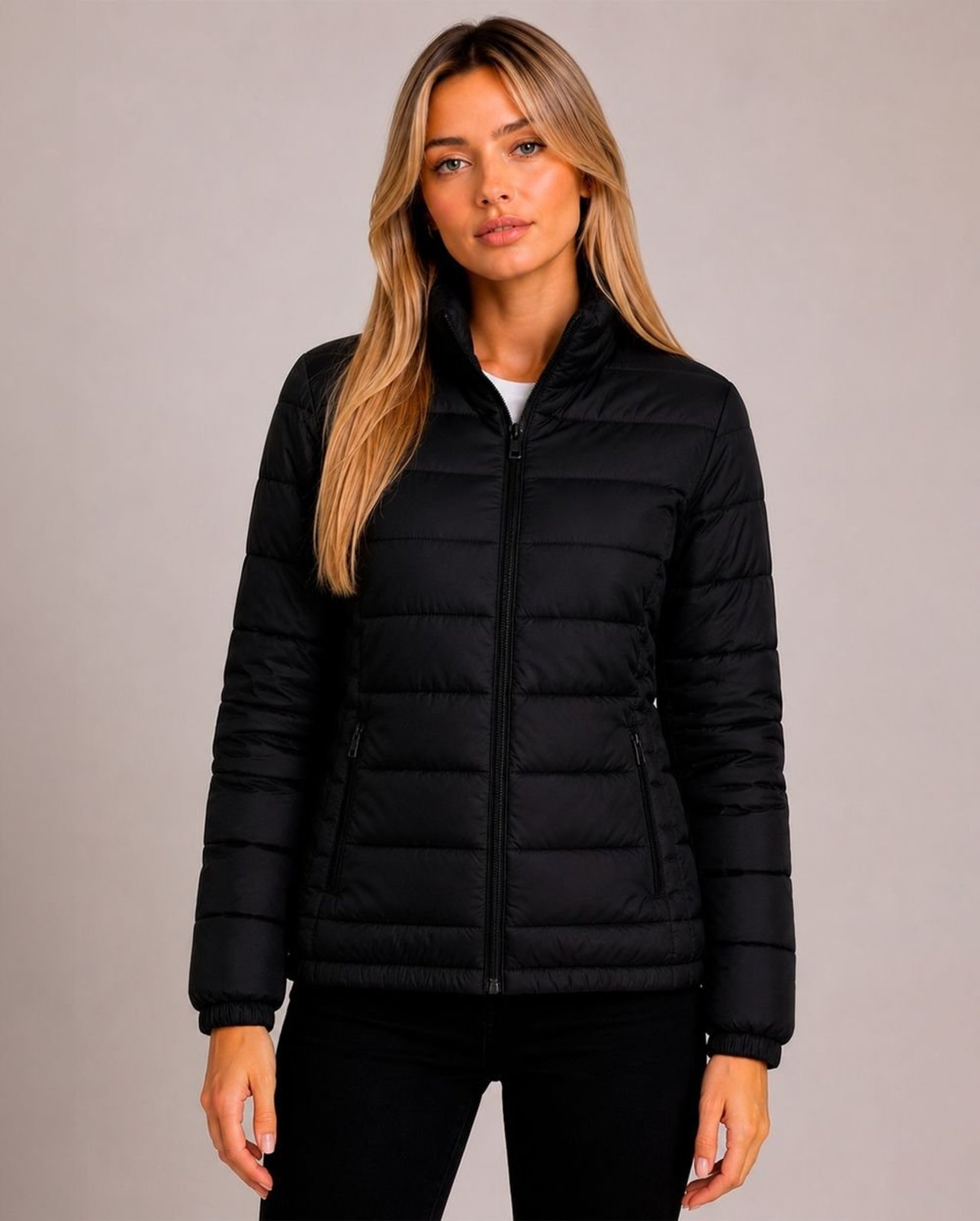 Jaqueta Feminina Puffer 90651 Preto 206oz
