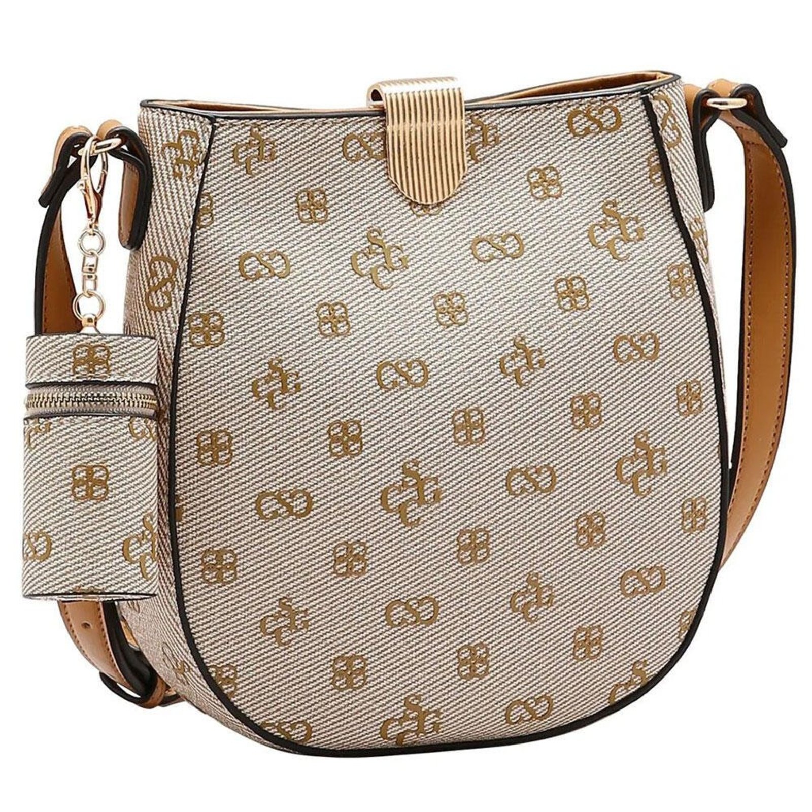 Bolsa Feminina Transversal Chenson Cg85420 1825420 Café