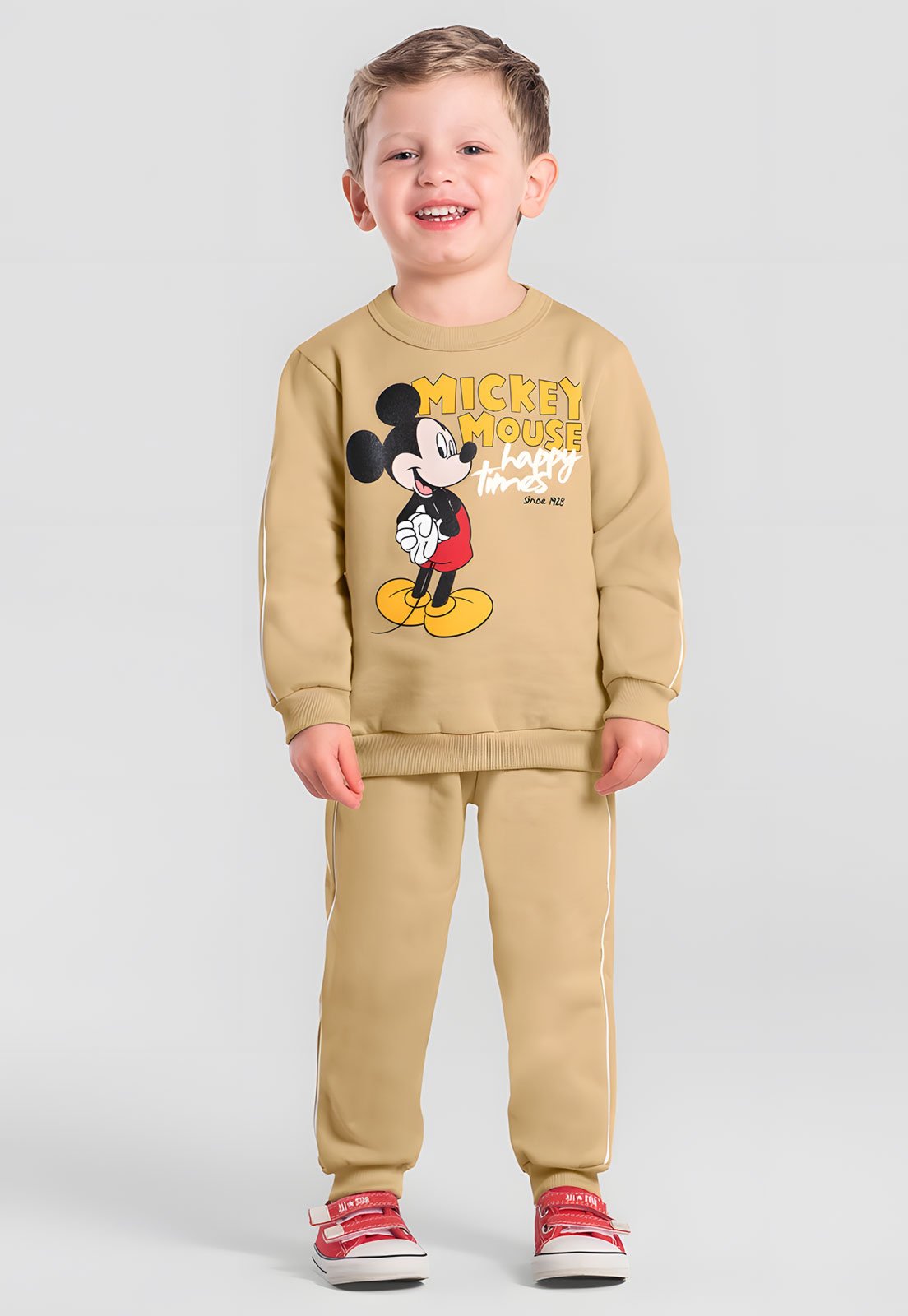 Conjunto Brandili Mickey Mouse Bege