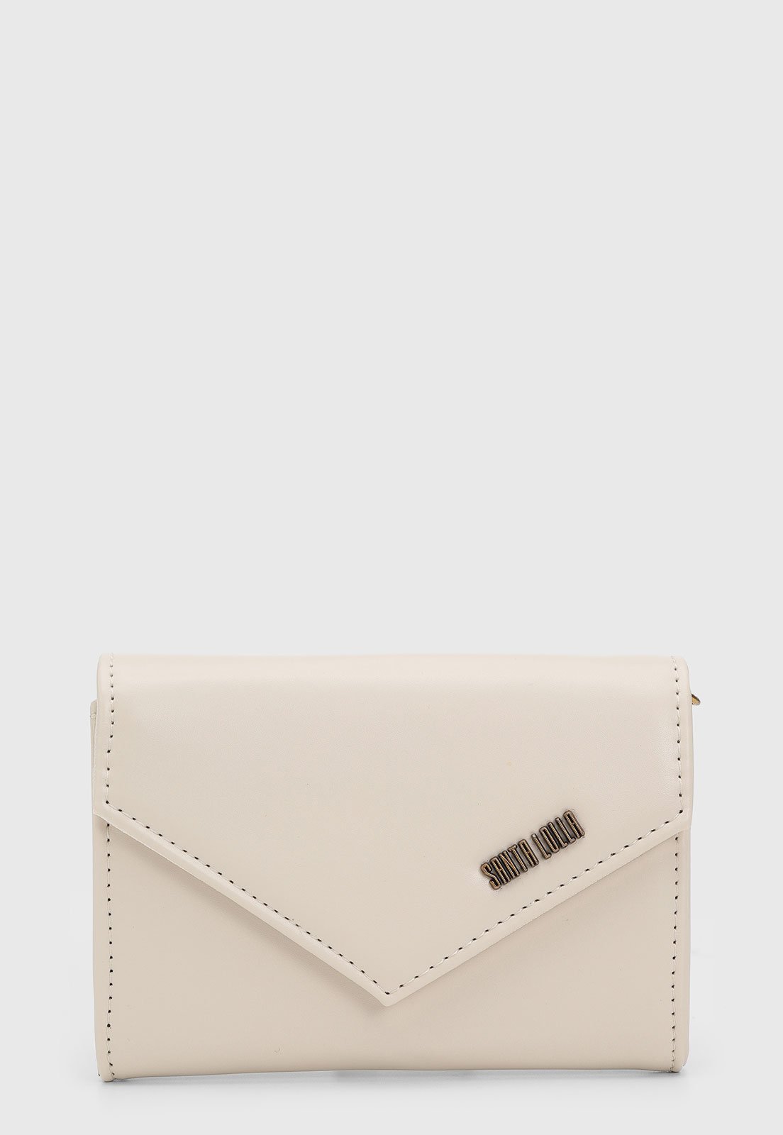 Vista 2 Carteira Feminina Santa Lolla Envelope Off-White off-white white Santa Lolla off-white white