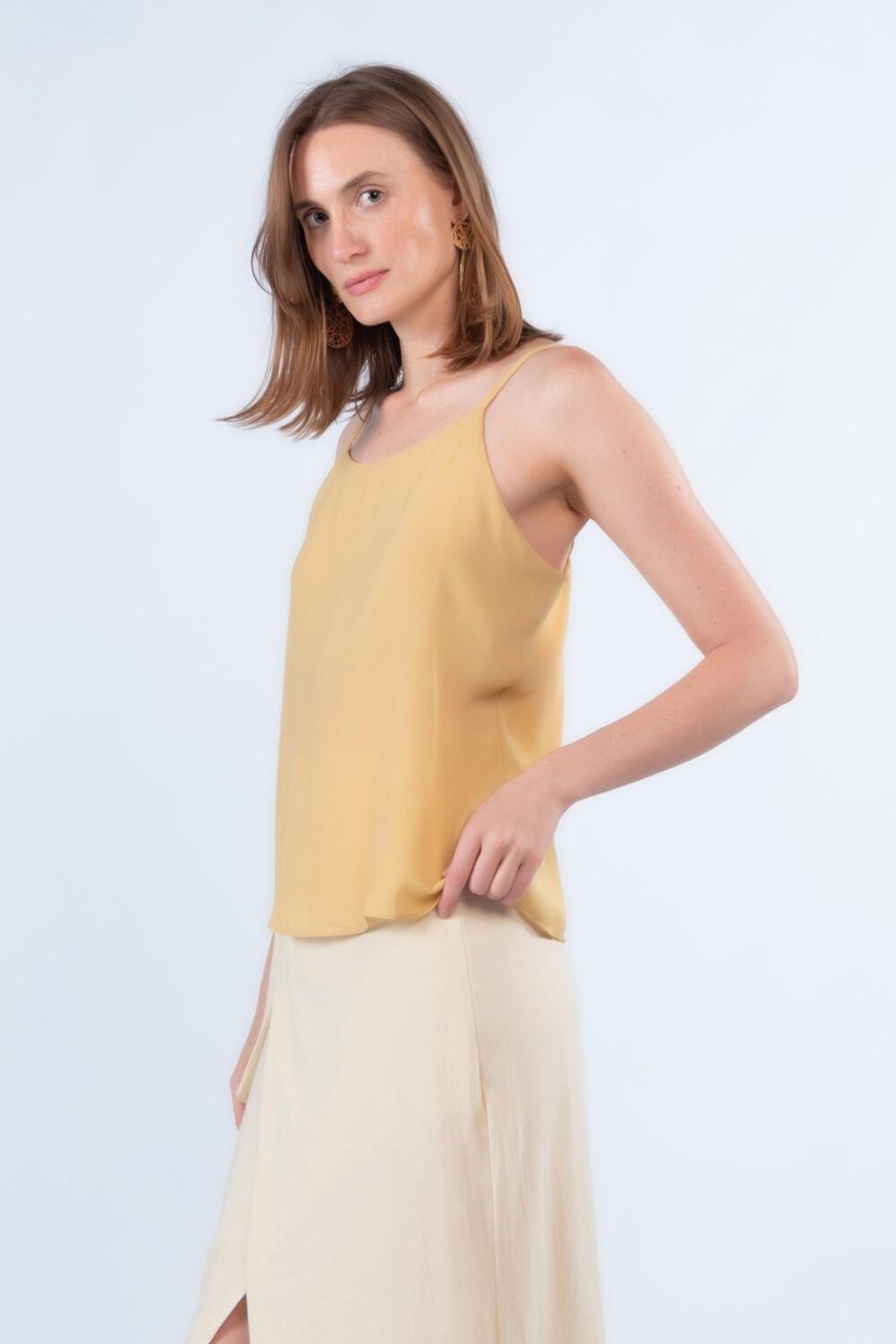 Blusa basica alca fina Verde