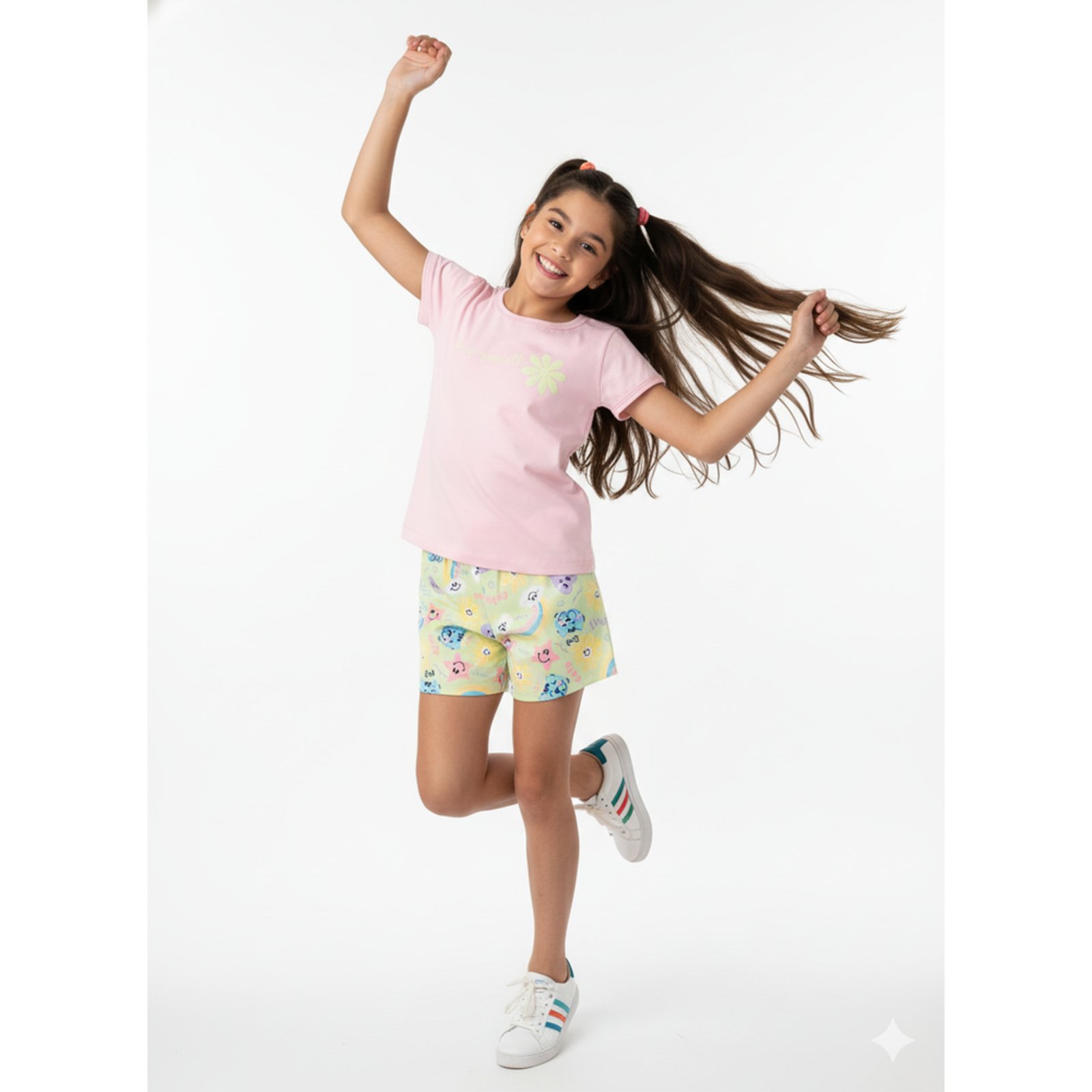 Infantil - Conjunto Menina Love Verão Iaia Blush