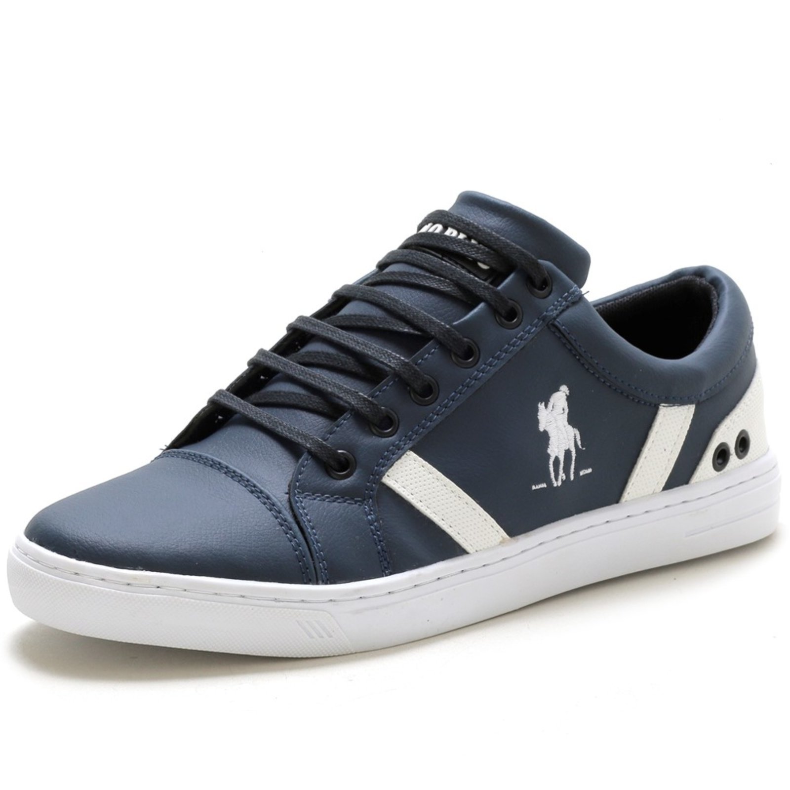 Sapatenis Tenis Original Polo Plus Casual Azul Cadarço