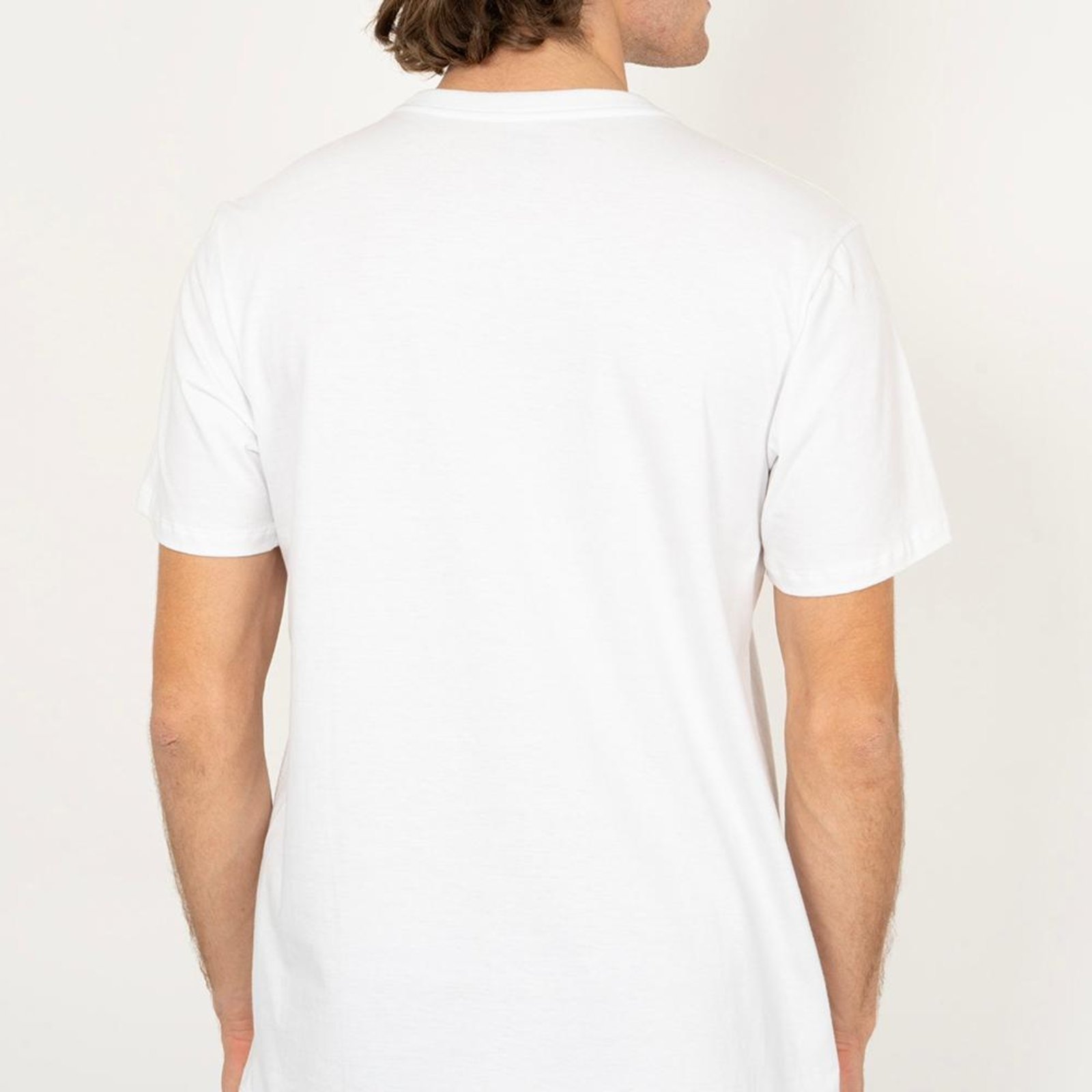 Camiseta Quiksilver Transfer Square SM26 Masculina Branco