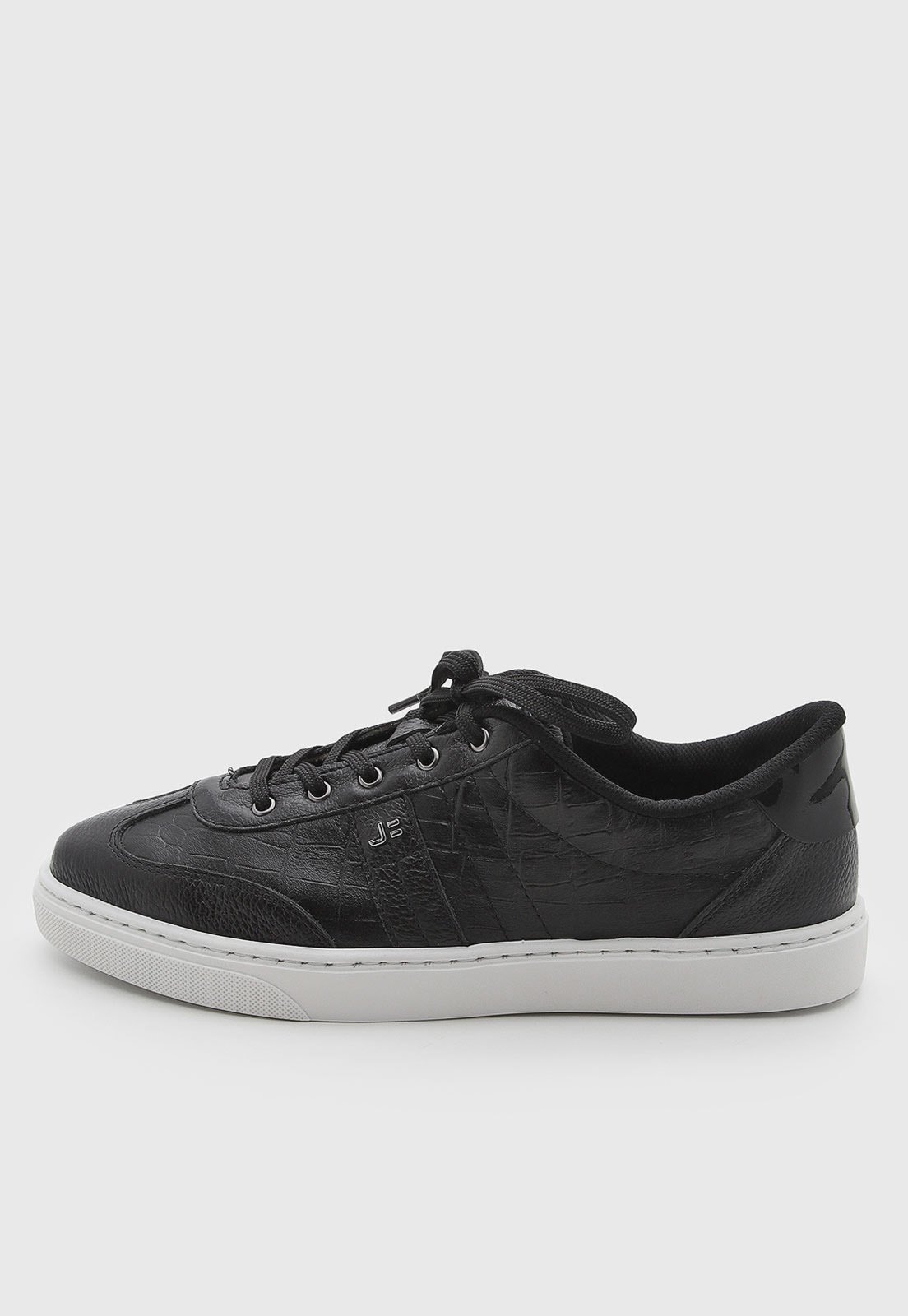 Tênis Feminino Jorge Bischoff Couro Croco Preto