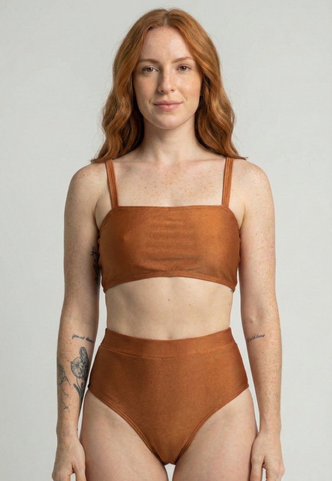 Biquíni Top Faixa WLS Modas Hot Pants Estampado Cintura Alta Rosa