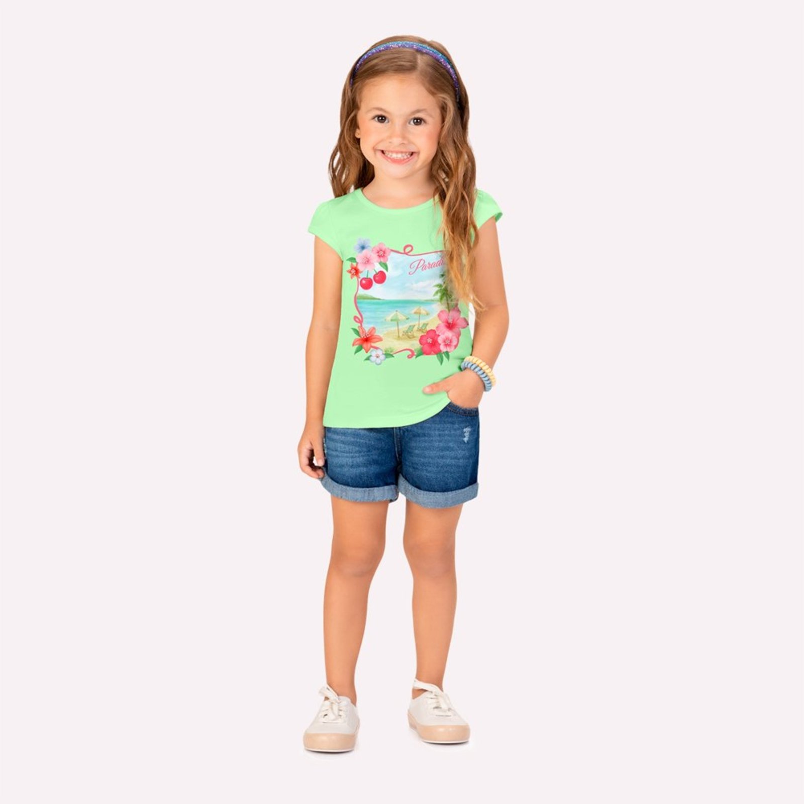 Infantil - Blusa Menina Praia Kyly