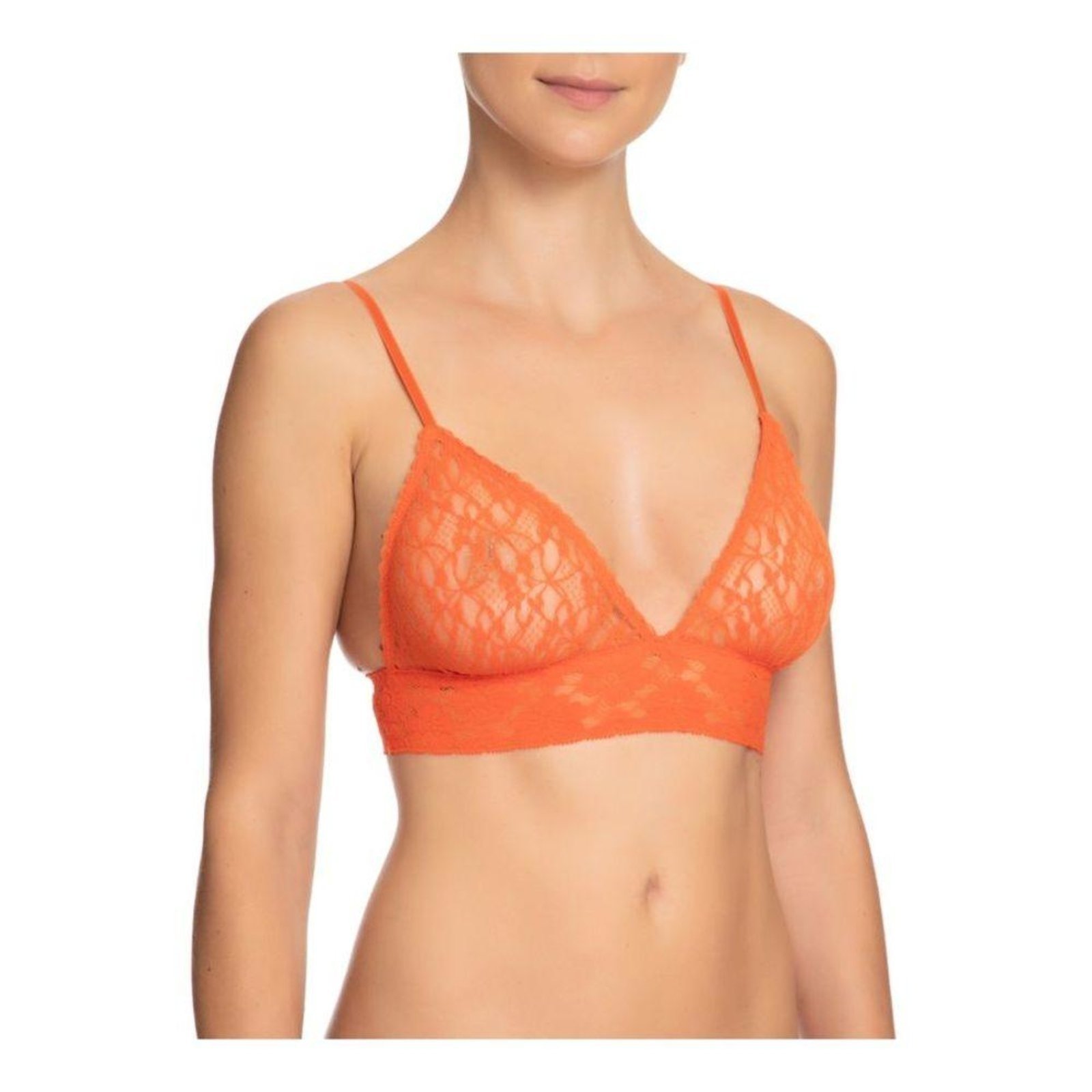 Sutiã Triângulo Renda Sweet Lace Laranja Laranja