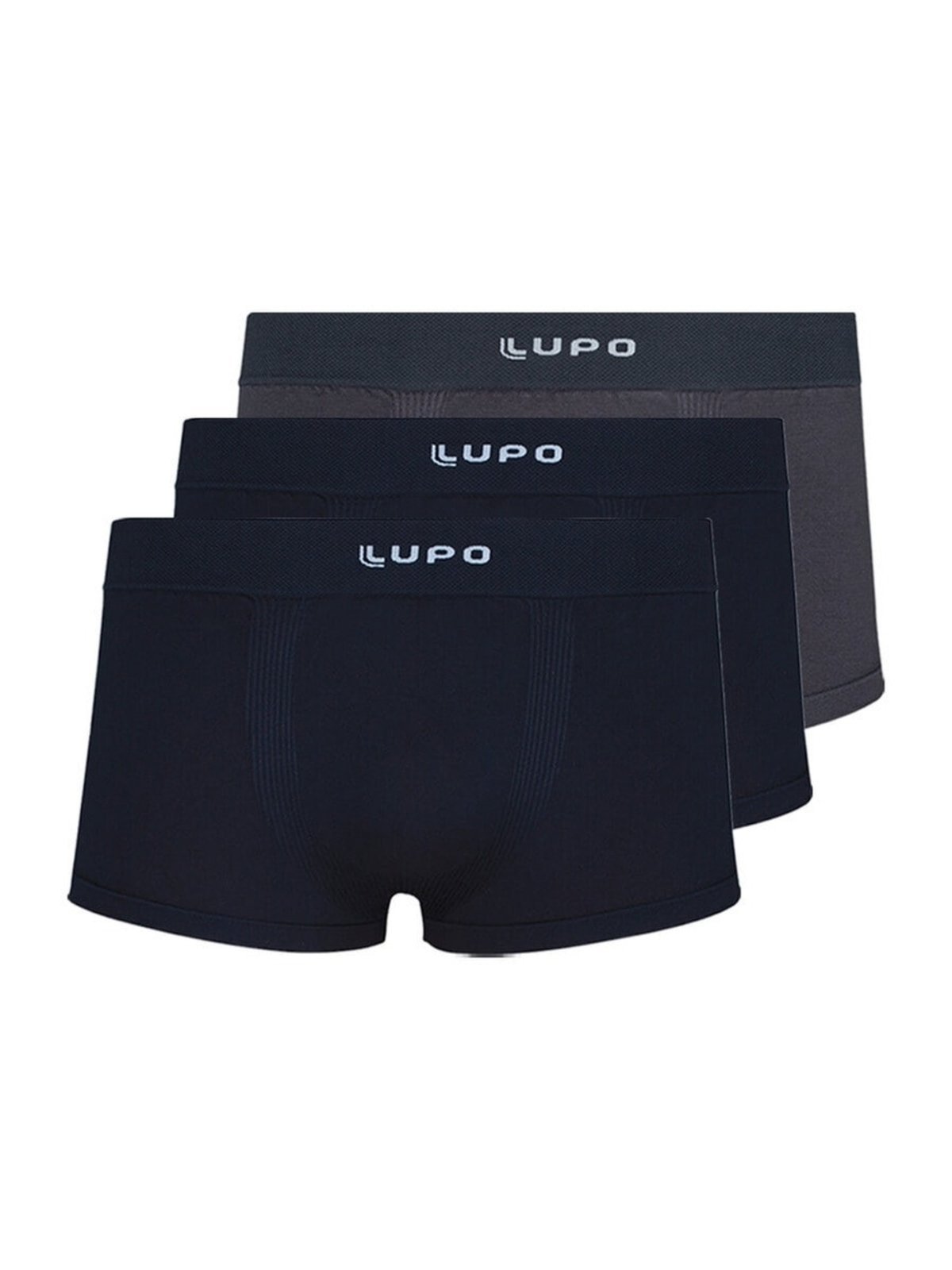 Kit com 3 Cuecas Sunga Lupo 656-001 Preto