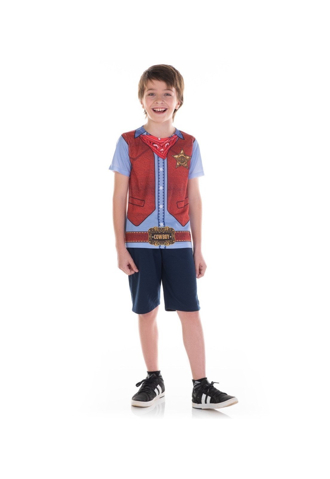 Infantil - Conjunto Bem Vestir Fantasia Cowboy