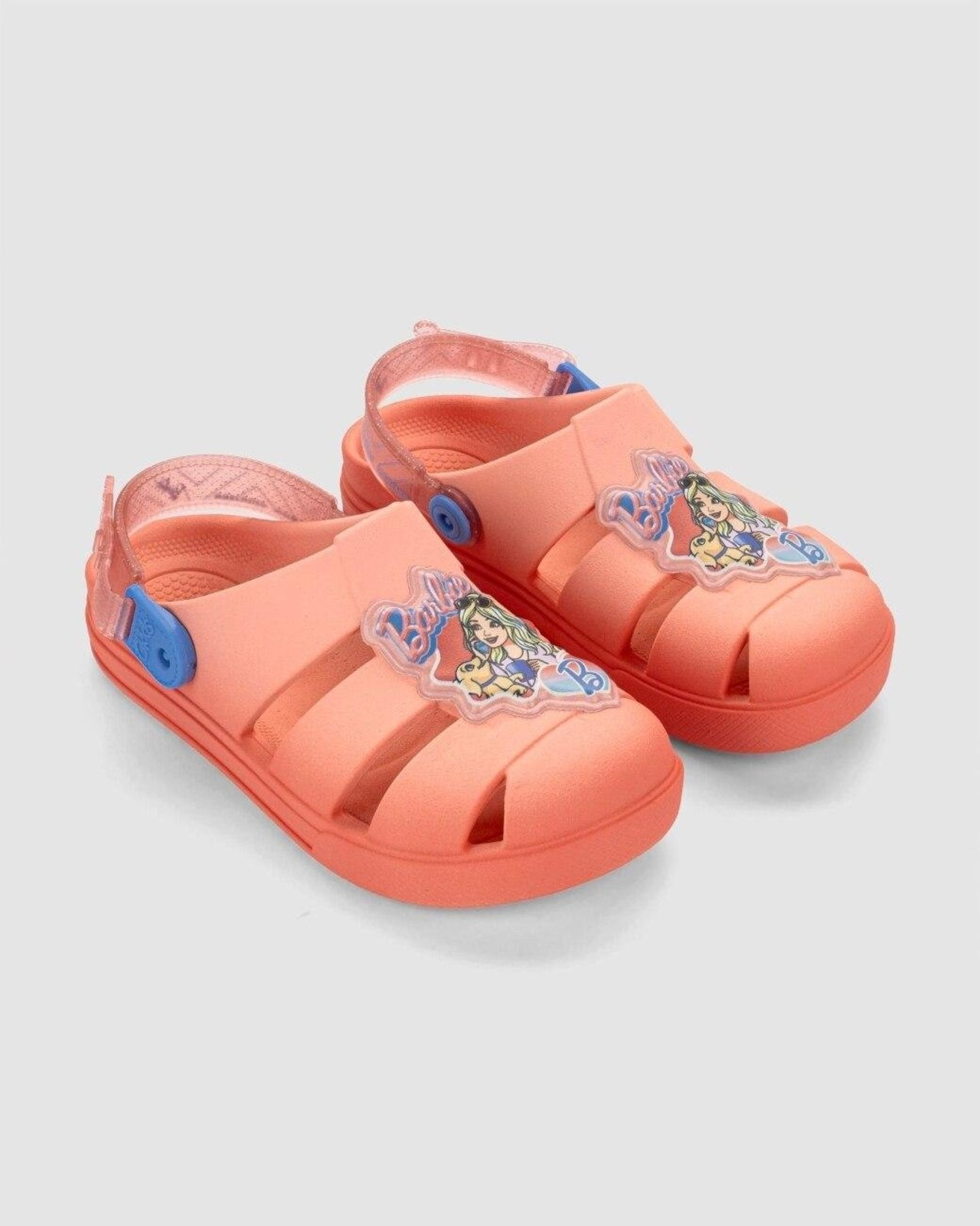 Infantil - Sandália Babuche Grendene Barbie Tiny Glam Rosa