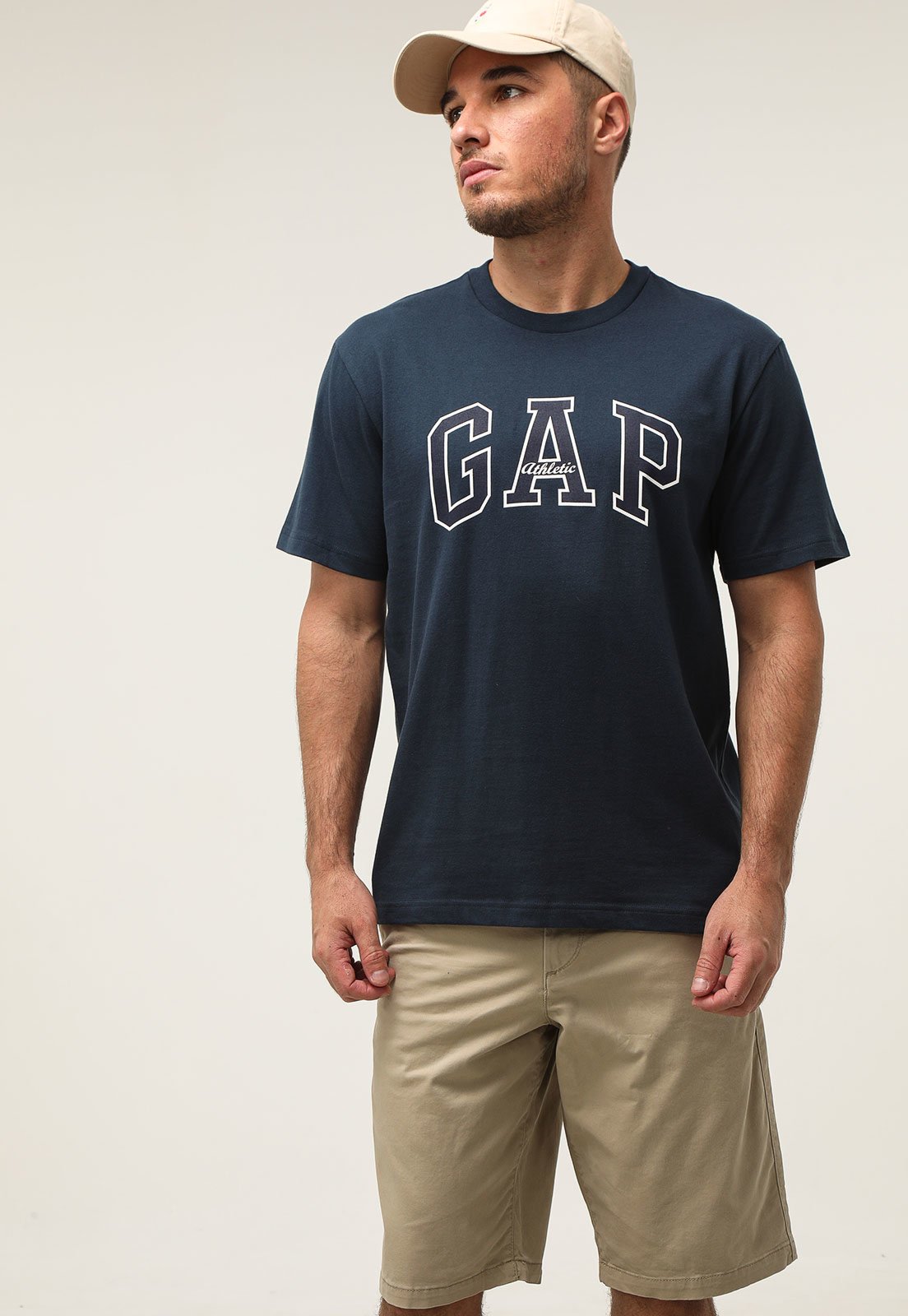 Camiseta GAP Logo Azul-Marinho