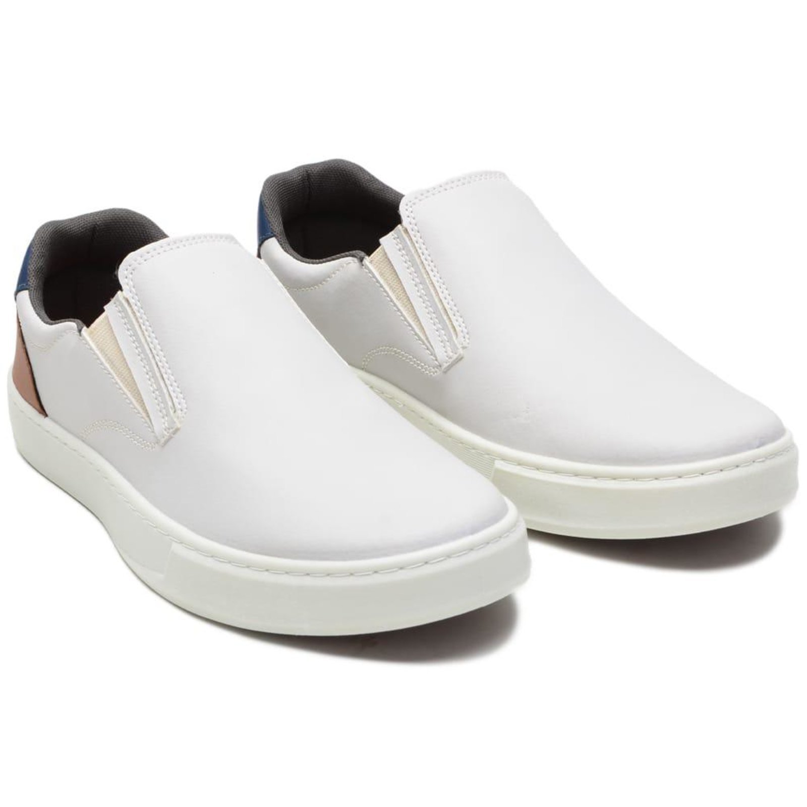 Sapatênis Masculino A. Andrade Tênis Slip On Casual Esporte Fino Urbano Conforto Tendência Cinza Claro