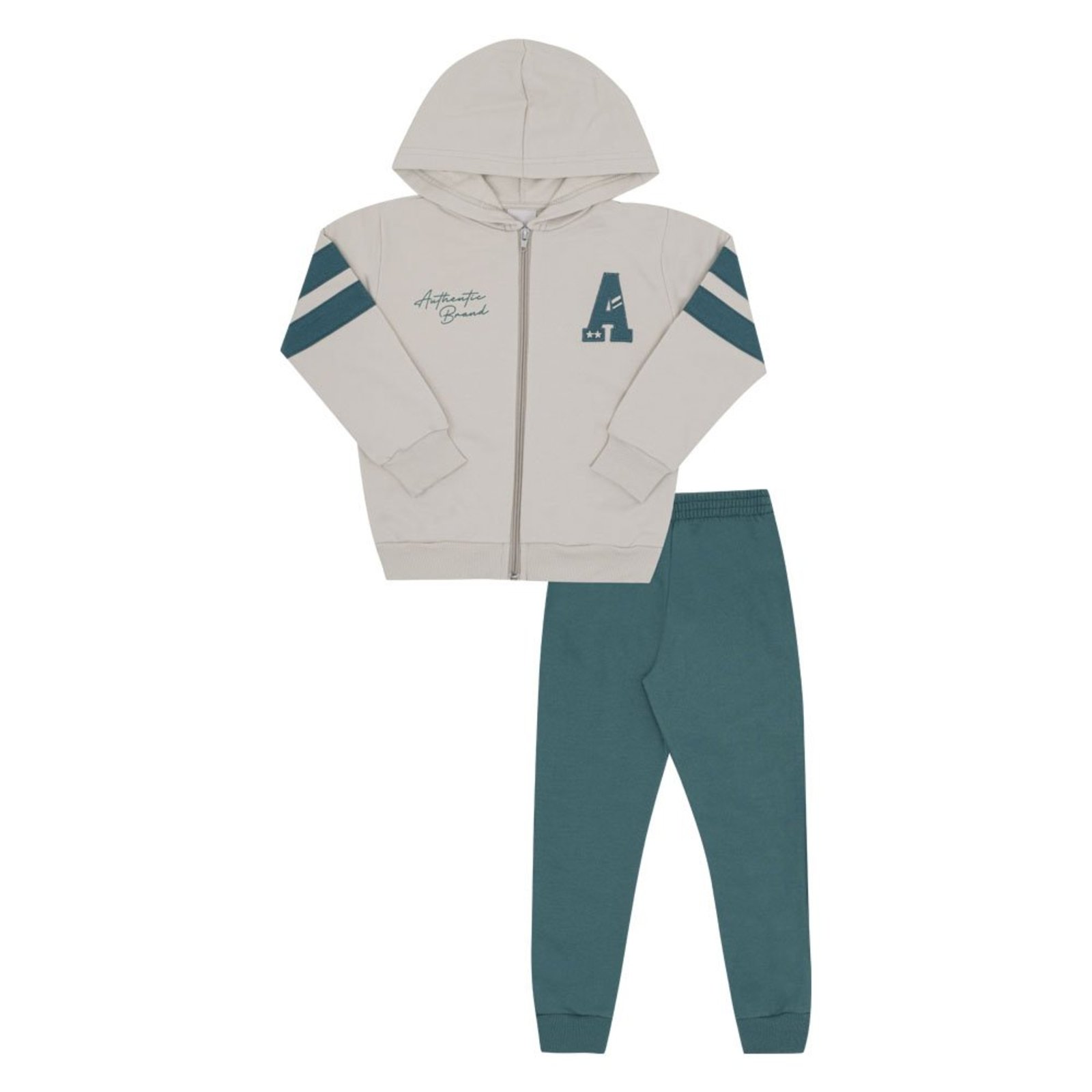 Infantil - Conjunto Primeiros Passos Menino - Cinza - 52784-354