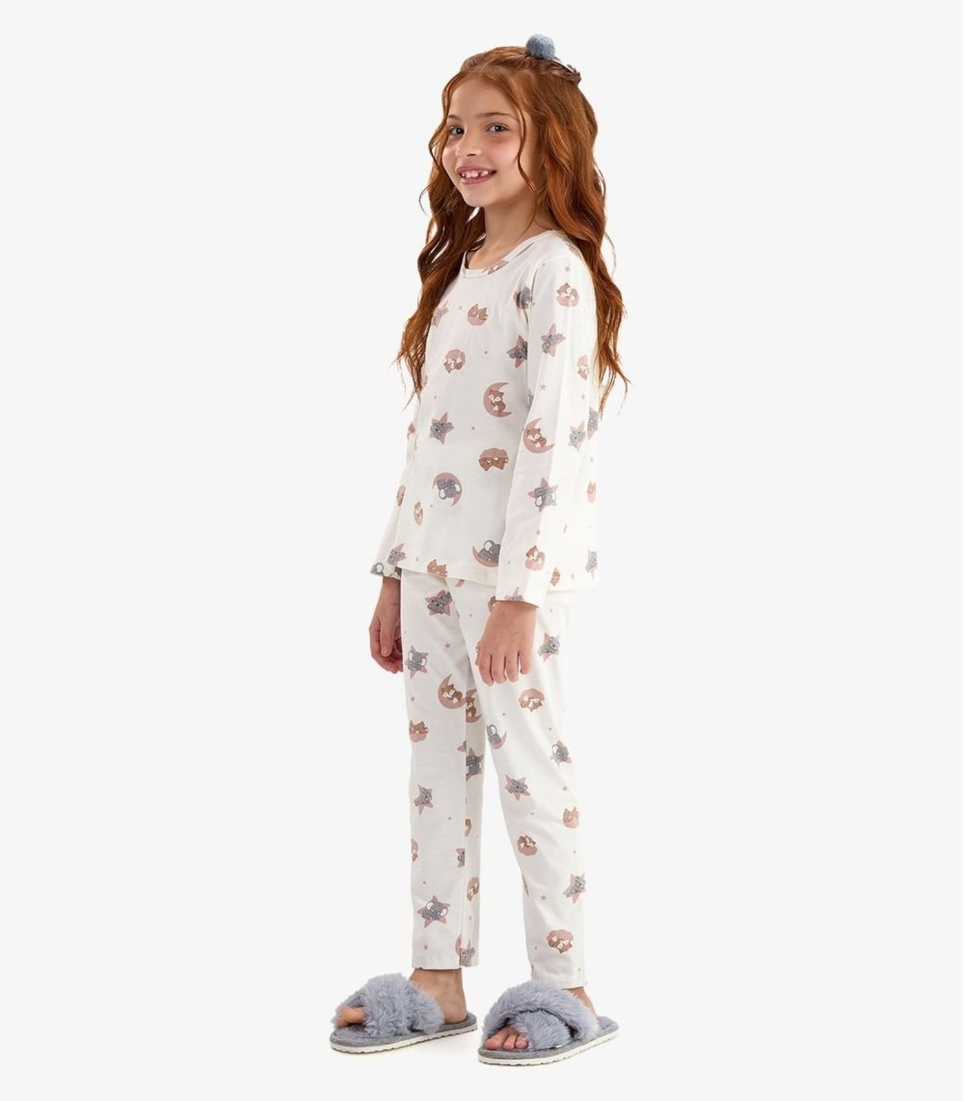 Pijama Meia Malha Rovi Rosa