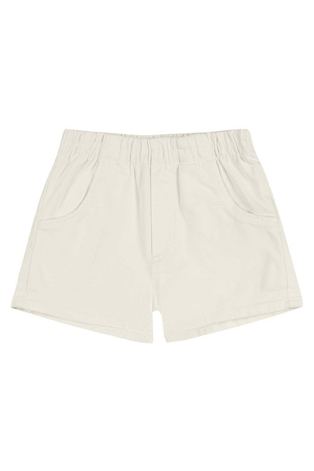 Infantil - Short Menina Com Bolso Sarja Colorittá Bege