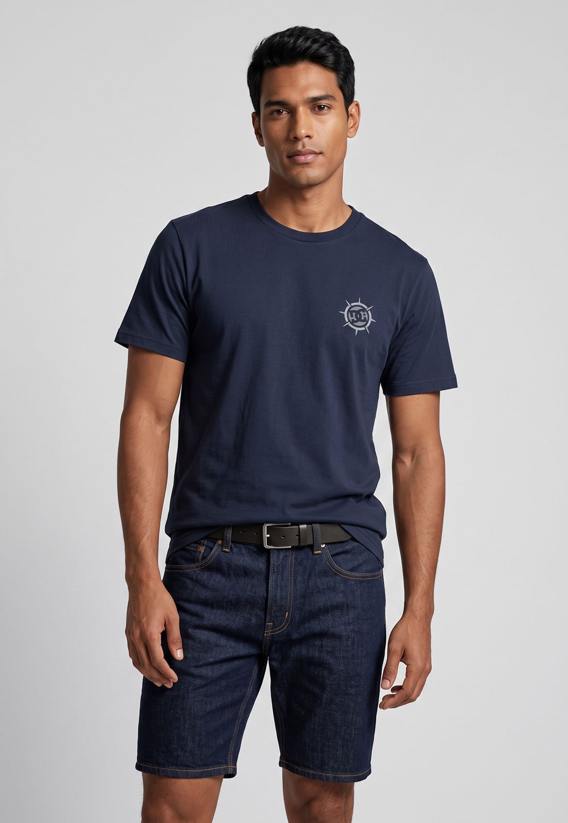 Camiseta Masculina DC Shoes Boussole Azul Escuro