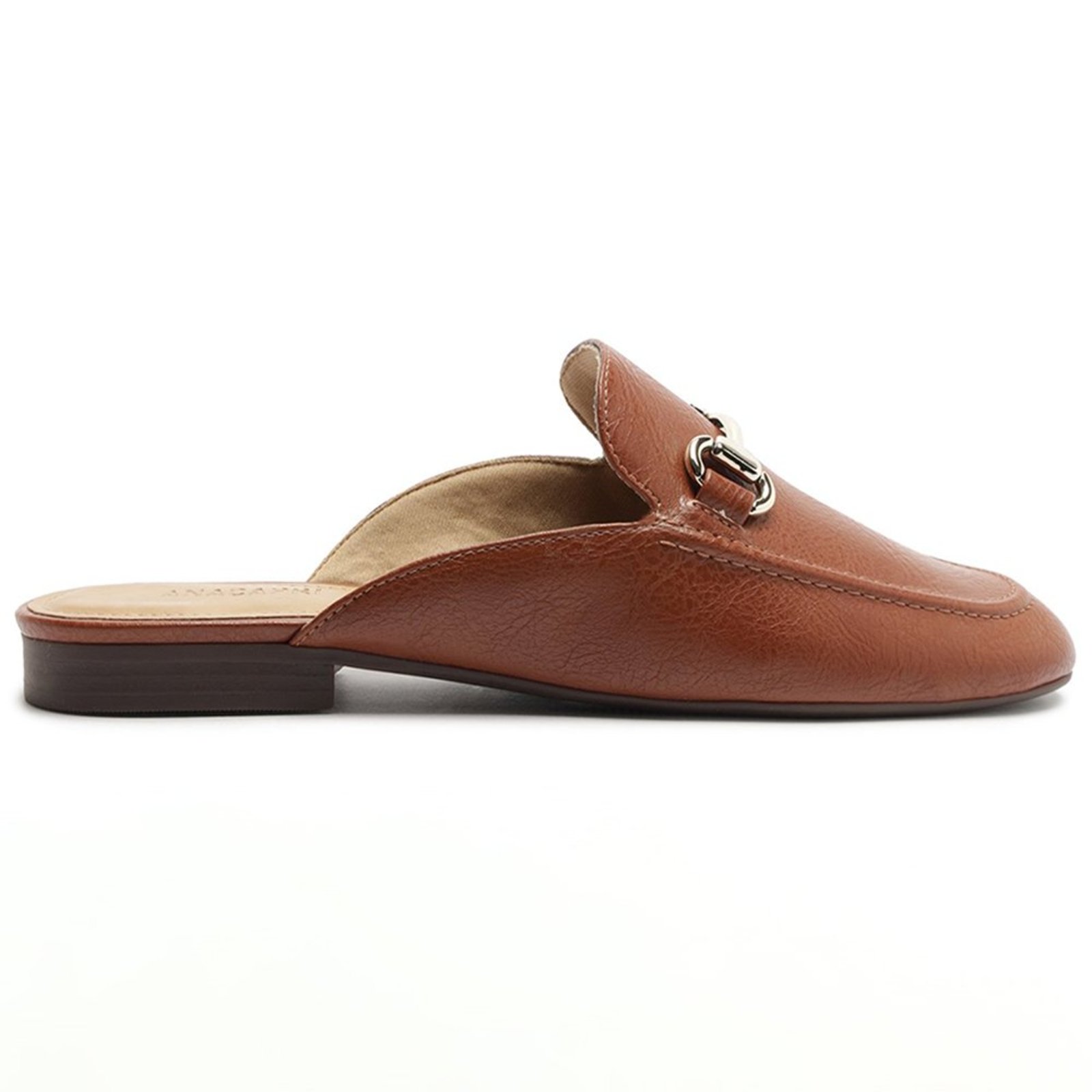 Mule Anacapri Salto Rasteiro Marrom Feminino