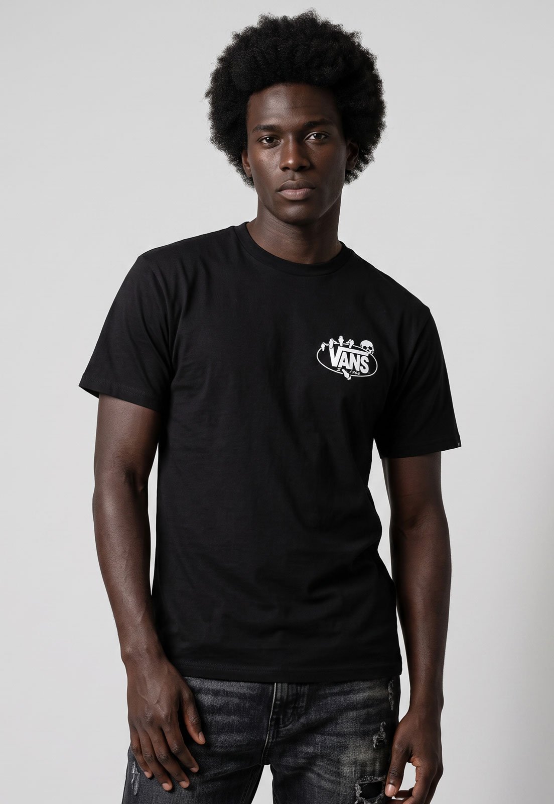 Camiseta Masculina Vans Show Off SS Tee Preta