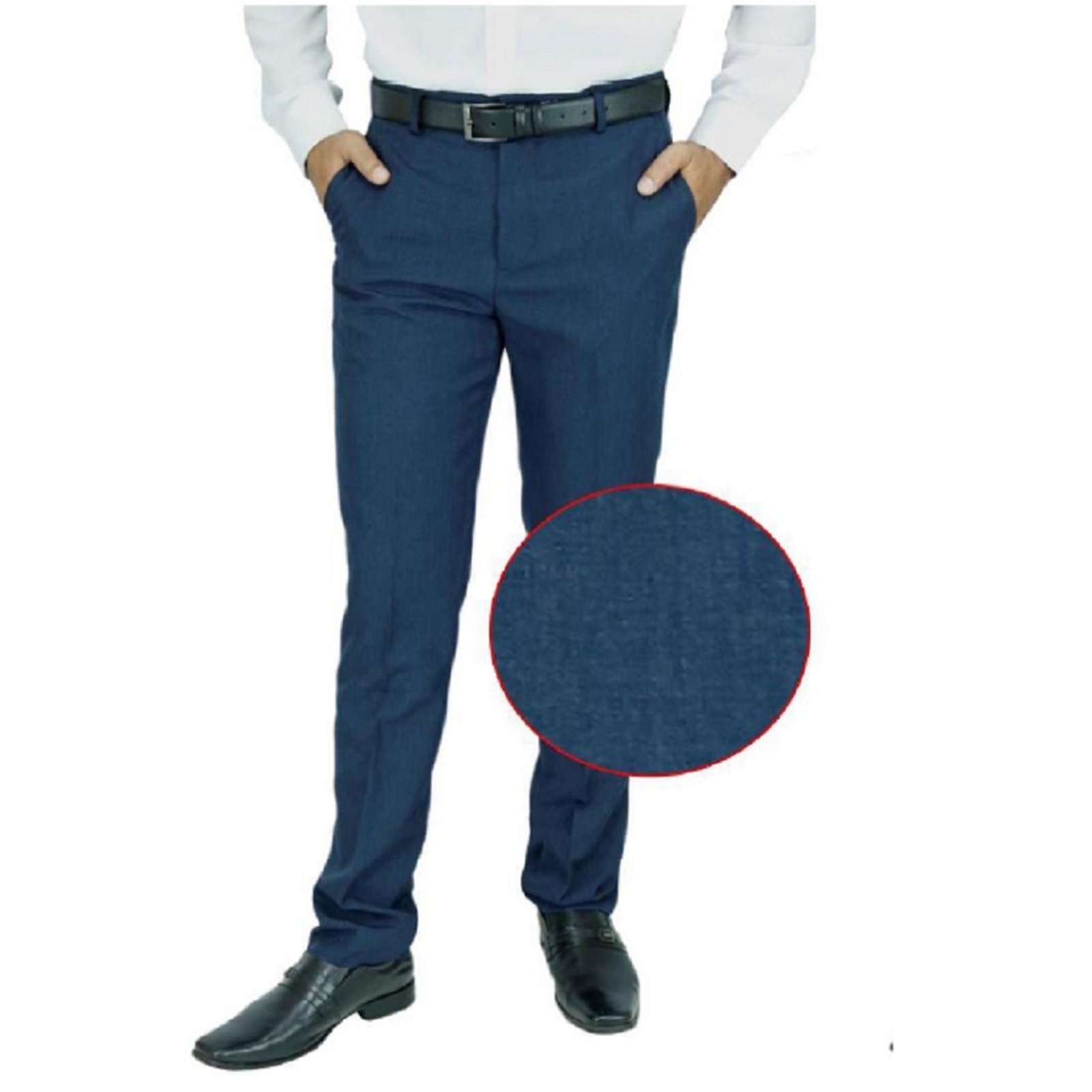 Calça social Mesclada Elegância e Qualidade marca Amil Top Marinho