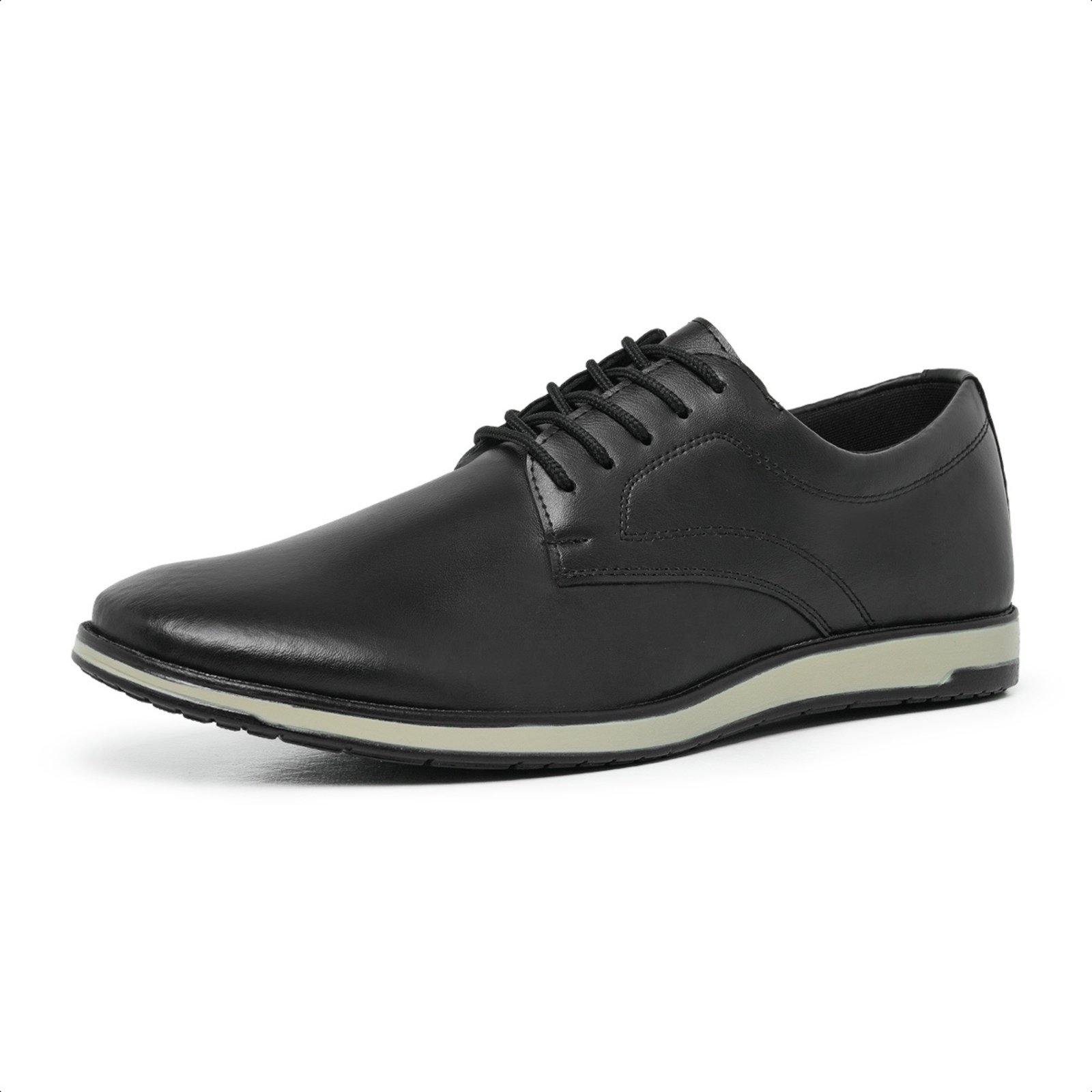 Sapato Oxford Social Casual Moderno Masculino Confortável Preto
