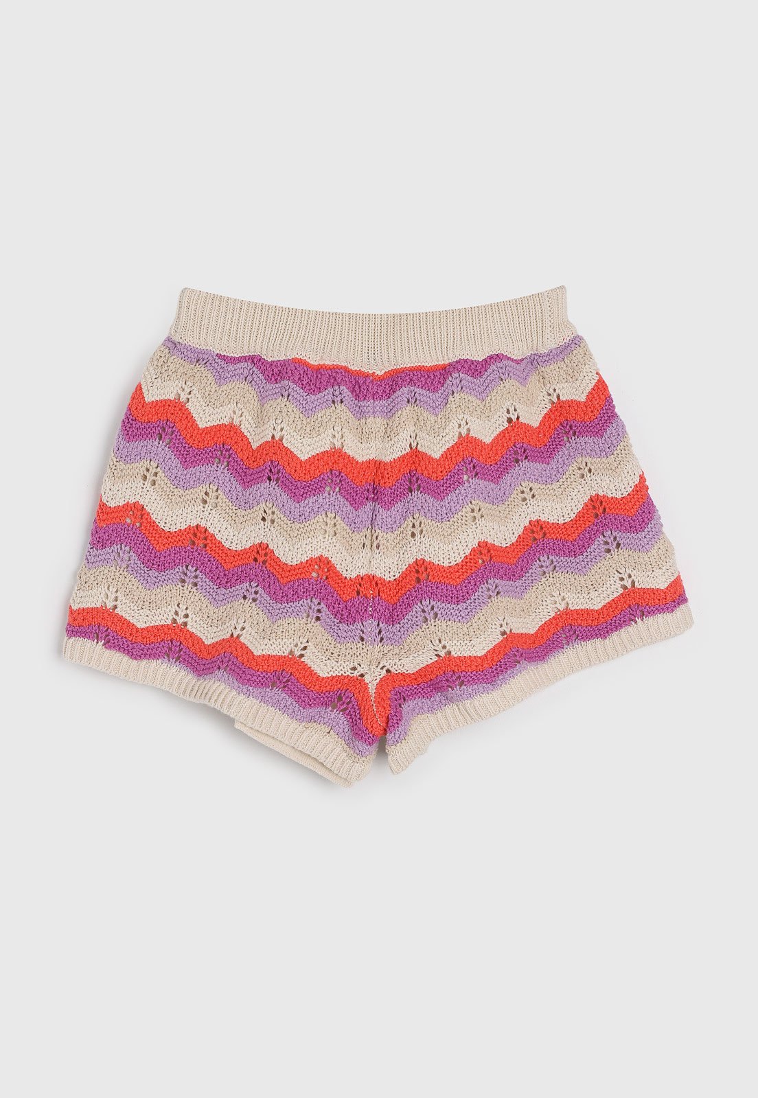 Vista 3 Infantil - Short GAP Tricot Zigue-Zague bege GAP bege