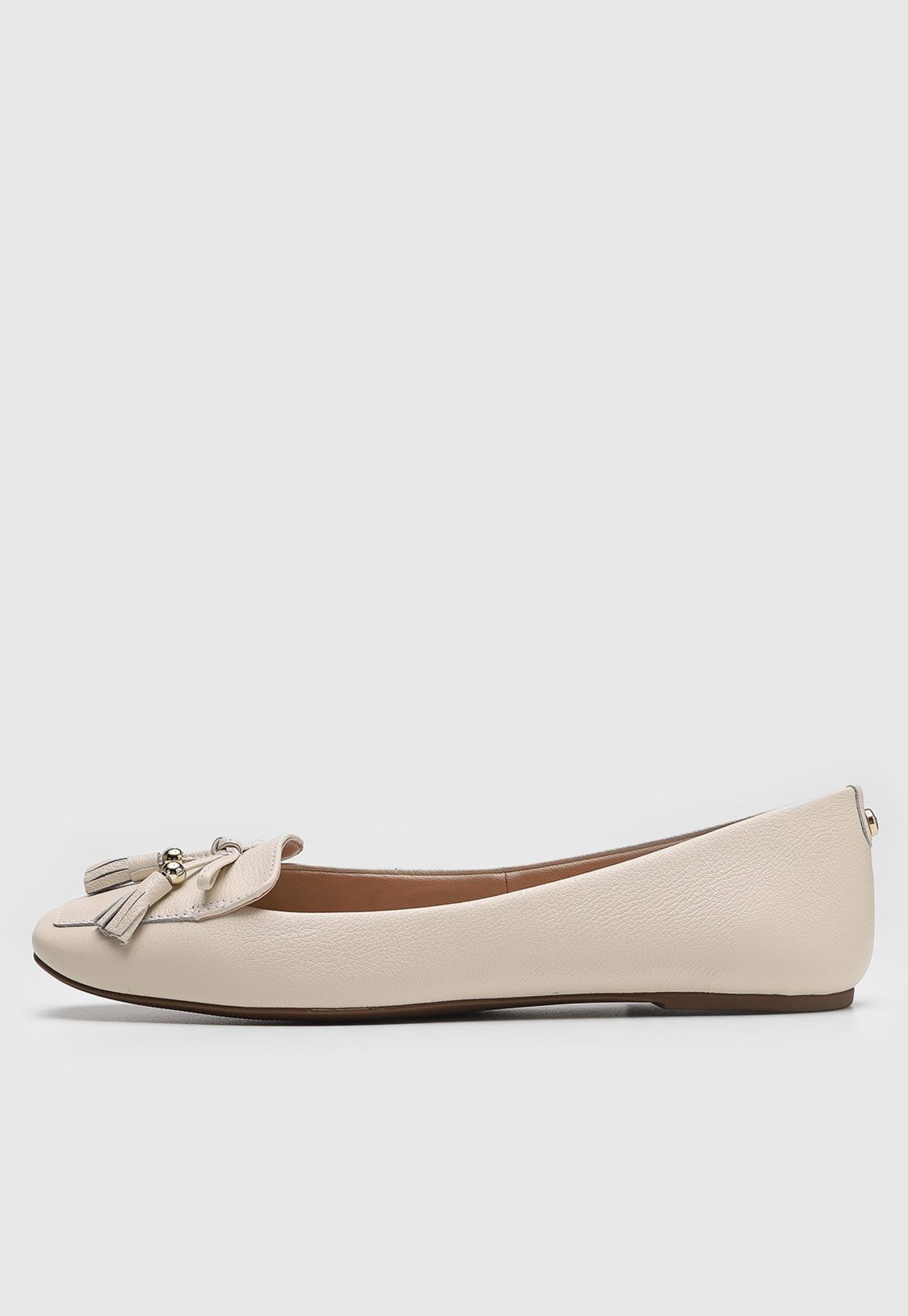 Sapatilha Feminina Jorge Bischoff Laço Off-White