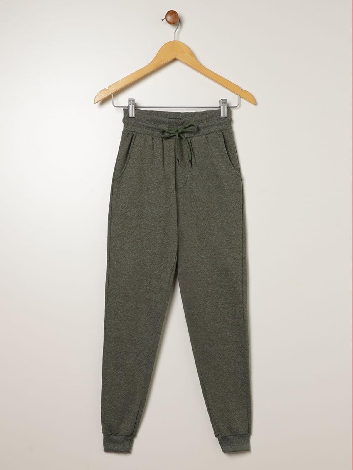 Infantil - Calça Moletinho Com Punho Para Menino - VERDE