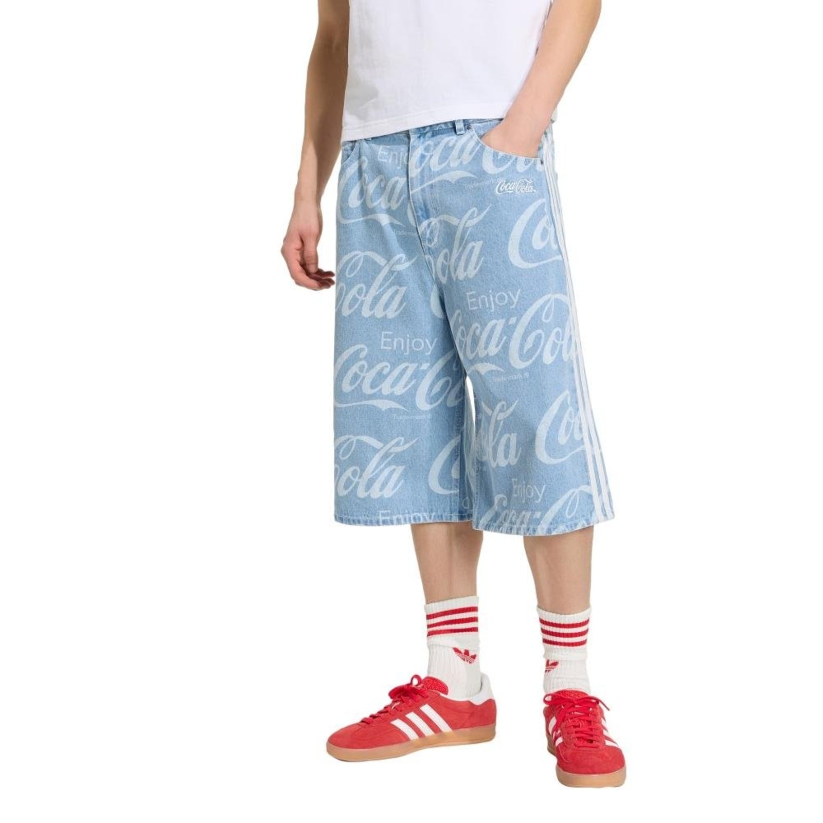 Shorts Jeans adidas x Coca-Cola Classic Sport adidas Originals Azul