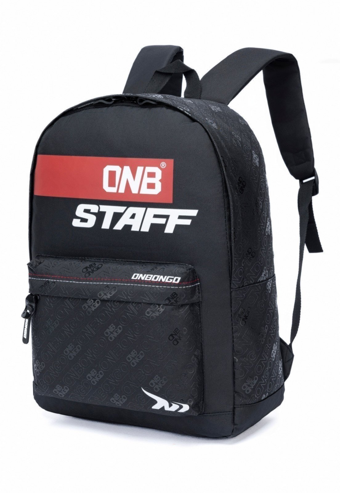 Vista 3 Mochila Onbongo Moderna Reforçada Escolar preto Onbongo preto