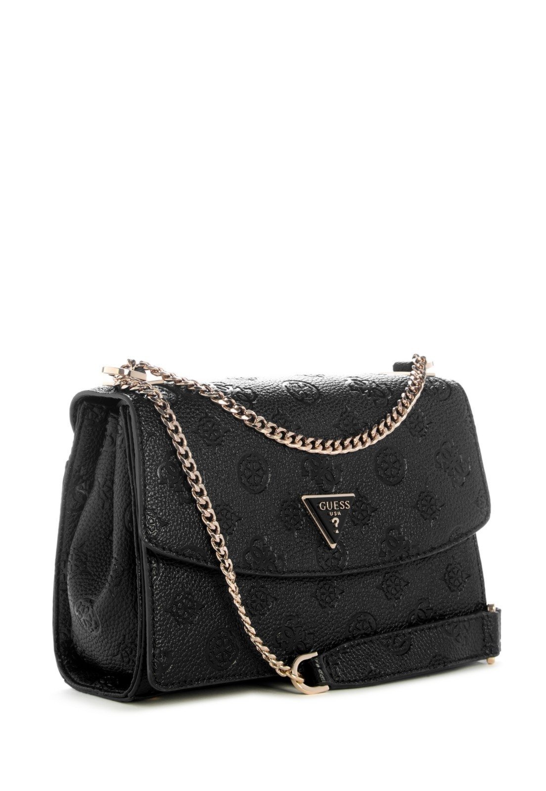 Vista 3 Bolsa Guess Cresidia Ii Transversal Flap preto Guess preto