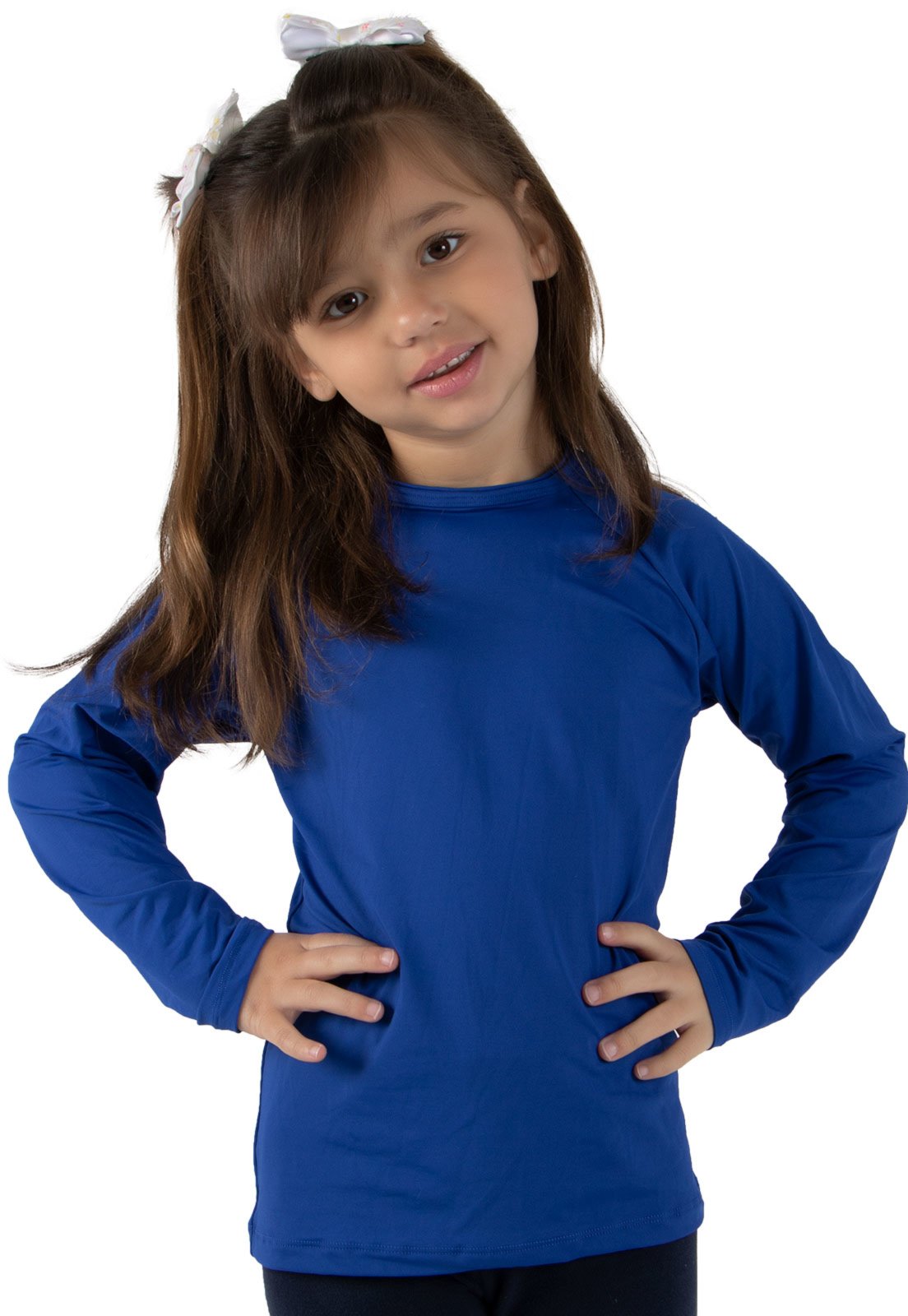 Vista 2 Infantil - Camisa Térmica Diluxo Blusa Segunda Pele Proteção Royal azul Diluxo azul