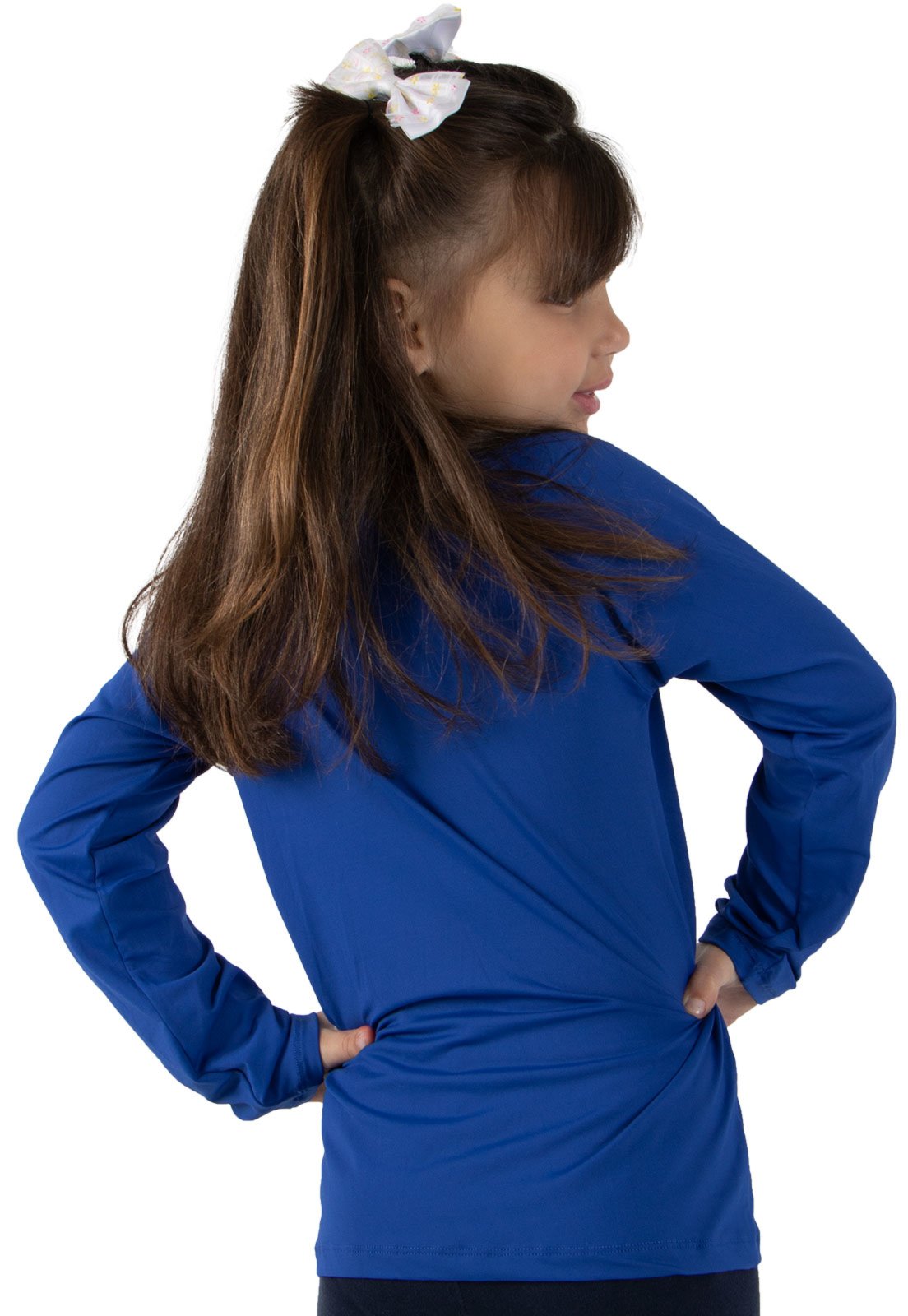 Vista 3 Infantil - Camisa Térmica Diluxo Blusa Segunda Pele Proteção Royal azul Diluxo azul