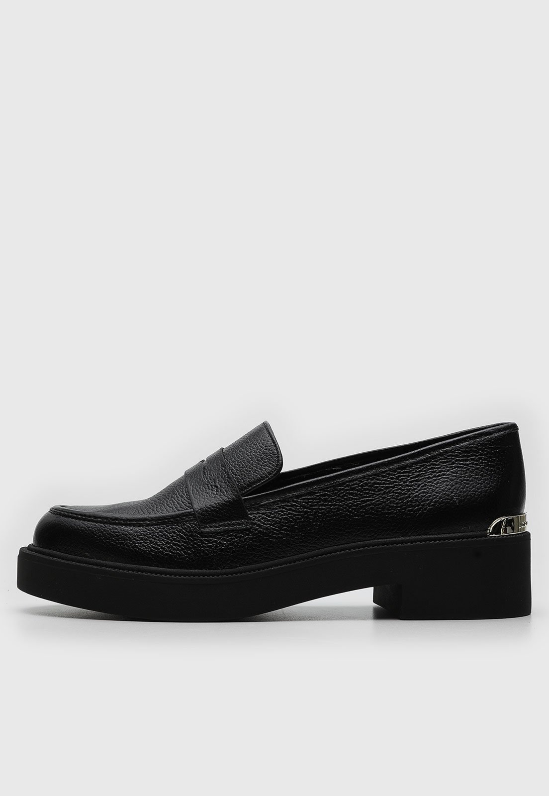 Mocassim Jorge Bischoff de Couro Loafer Preto